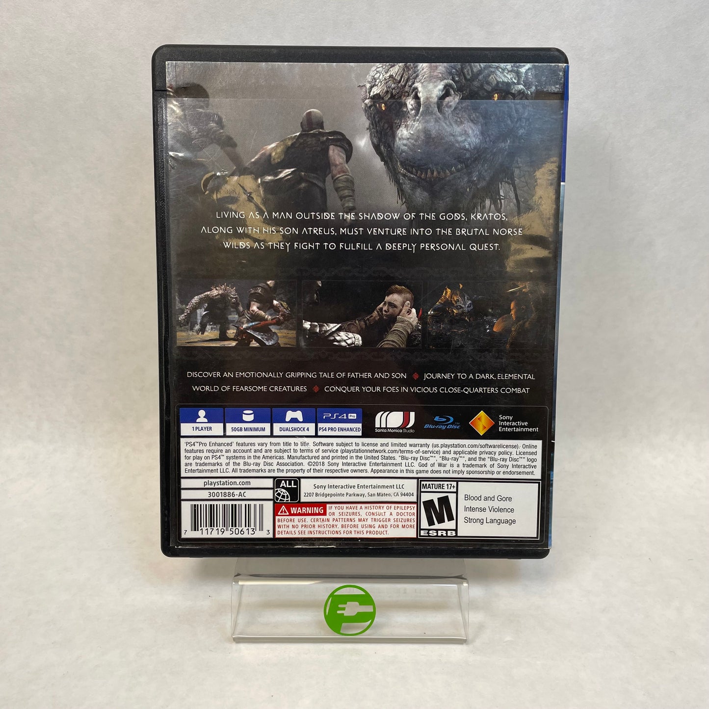God Of War (Sony PlayStation 4 PS4, 2018)