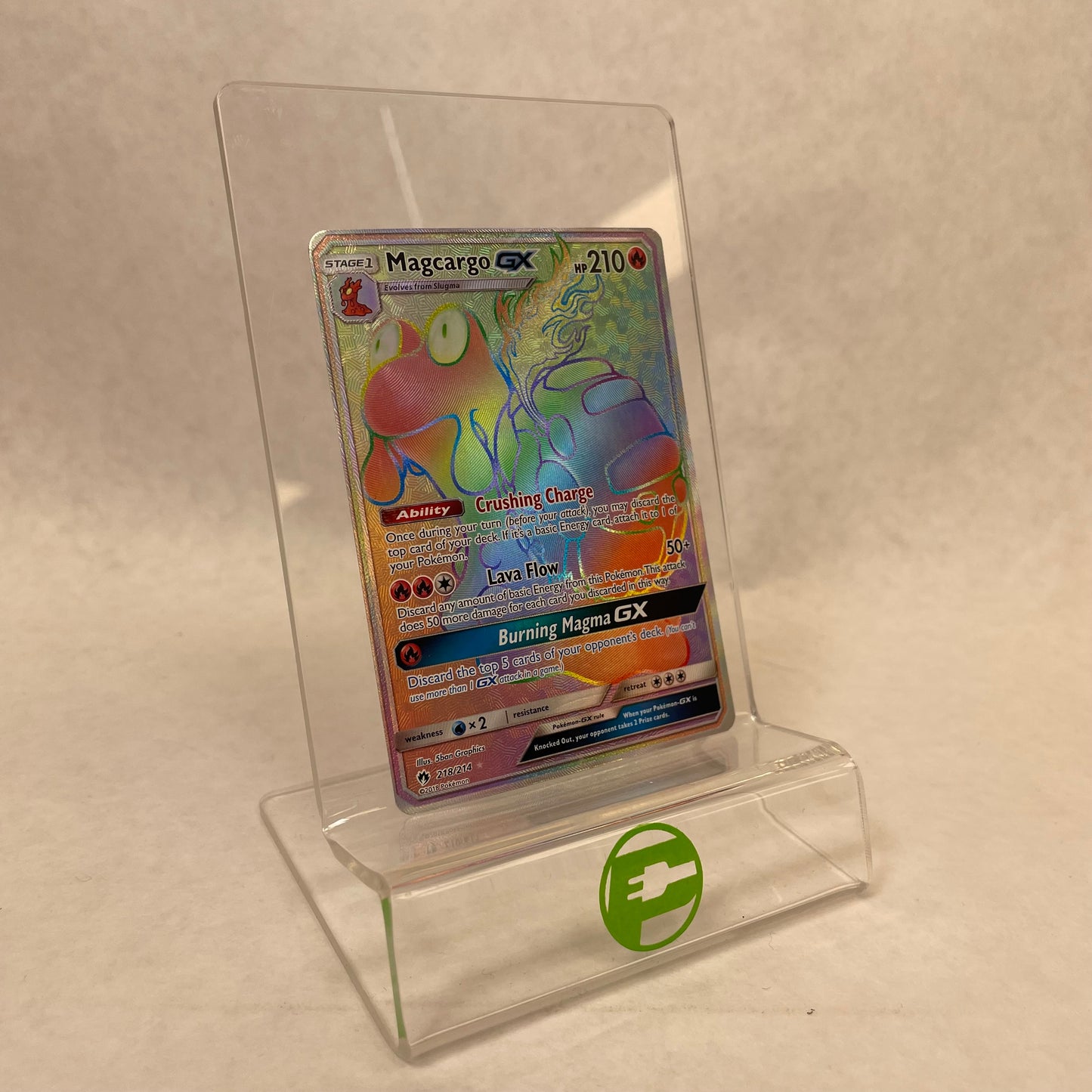 Pokémon TCG Lost Thunder Magcargo GX 218/214 English
