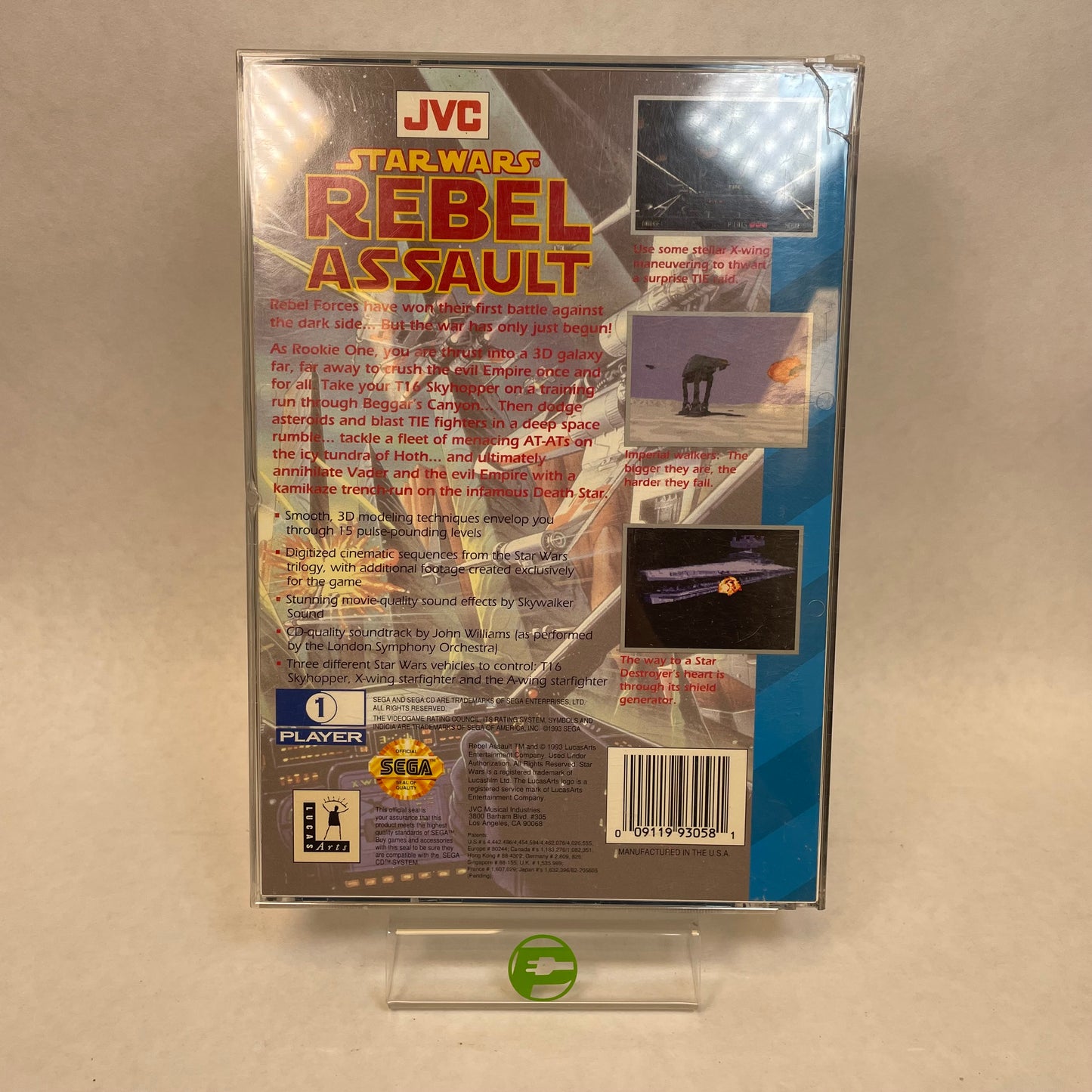 Star Wars Rebel Assault (Sega CD, 1993)