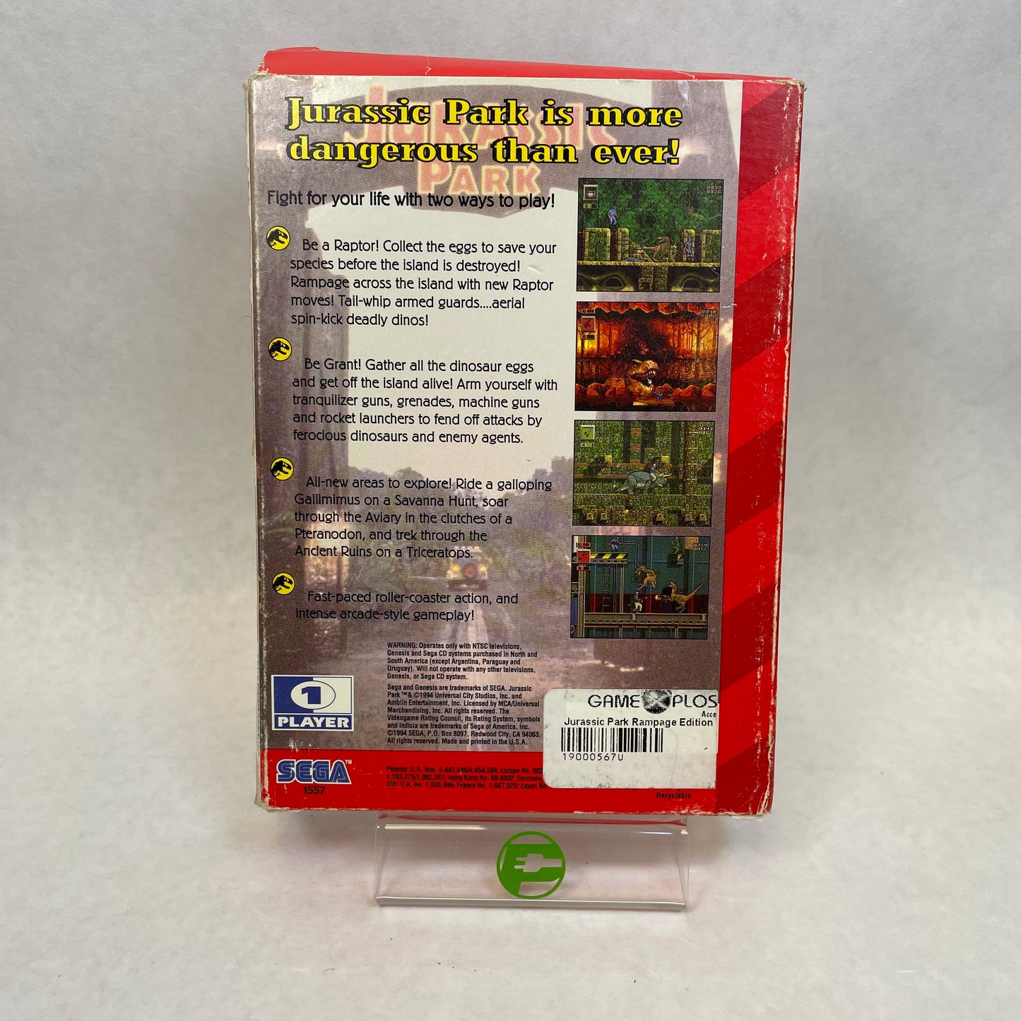 Jurassic Park Rampage Edition (Sega Genesis, 1994)