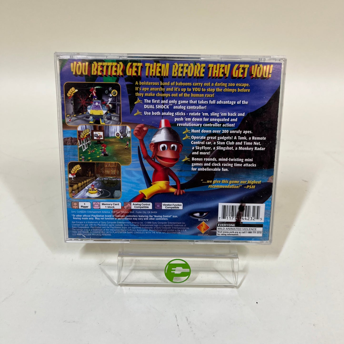 Ape Escape (Sony PlayStation 1 PS1, 1999)