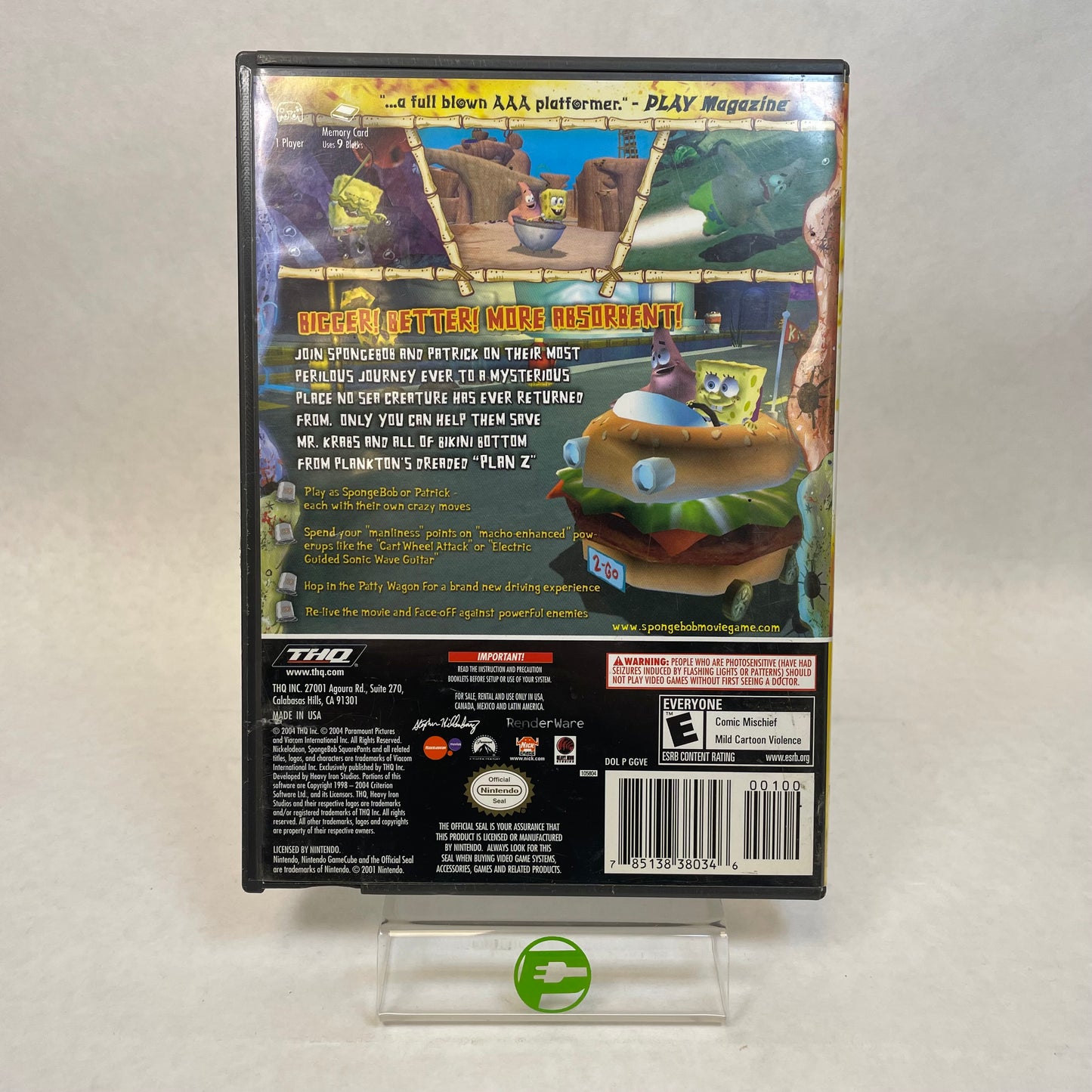 The Spongebob Squarepants Movie (Nintendo GameCube, 2004)