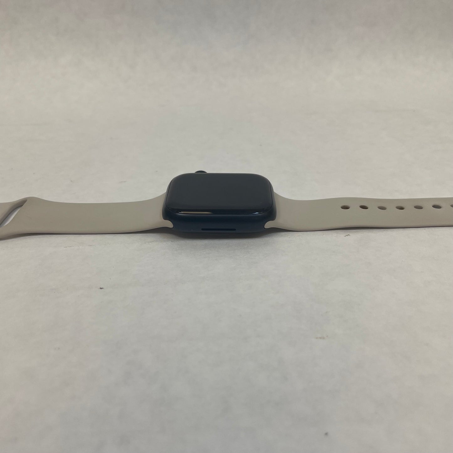 GPS Only Apple Watch Series 9 41MM Black Aluminum Beige Sport Band MR8W3LL/A