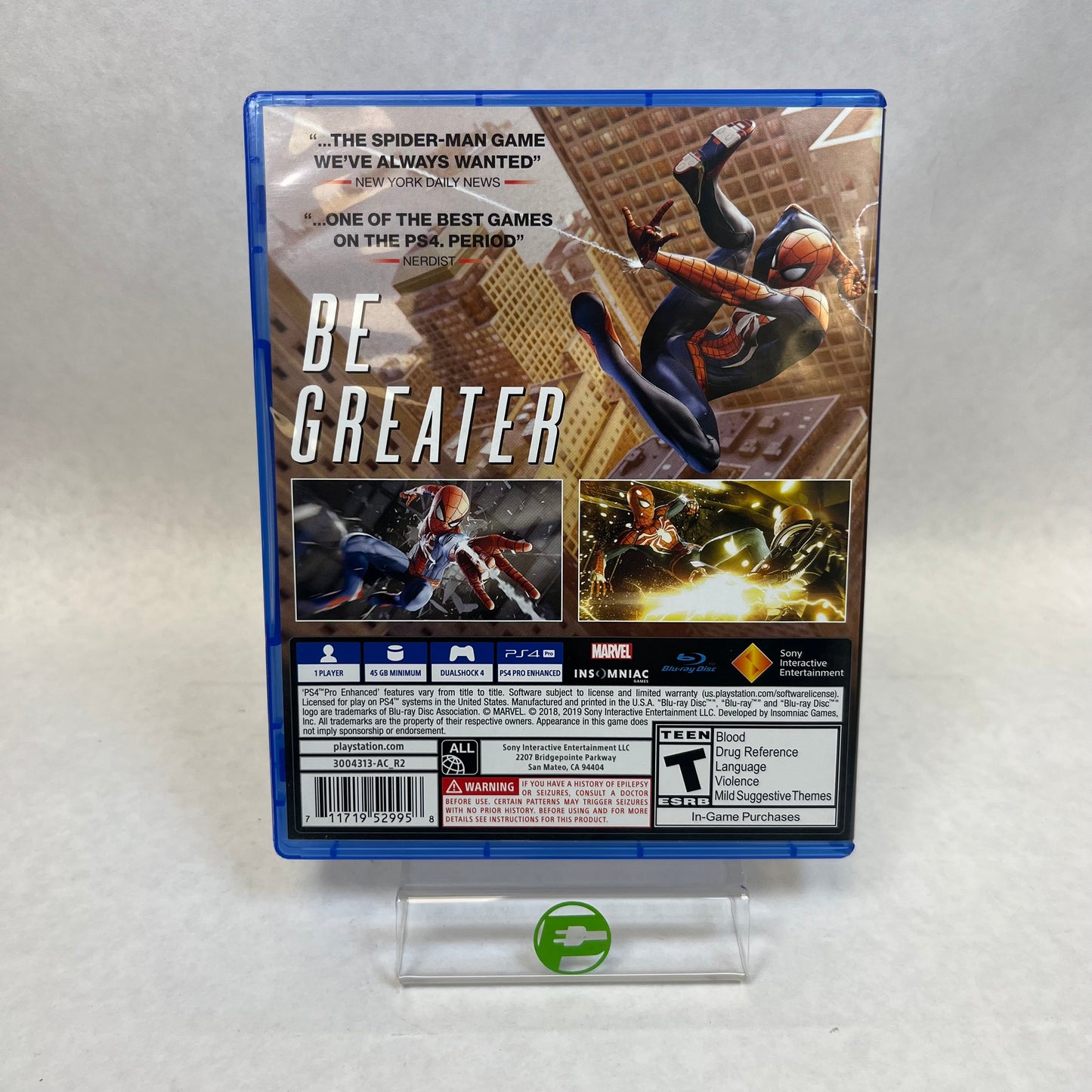 Marvel Spider-Man Game Of The Year Edition (Sony PlayStation 4 PS4, 2018)
