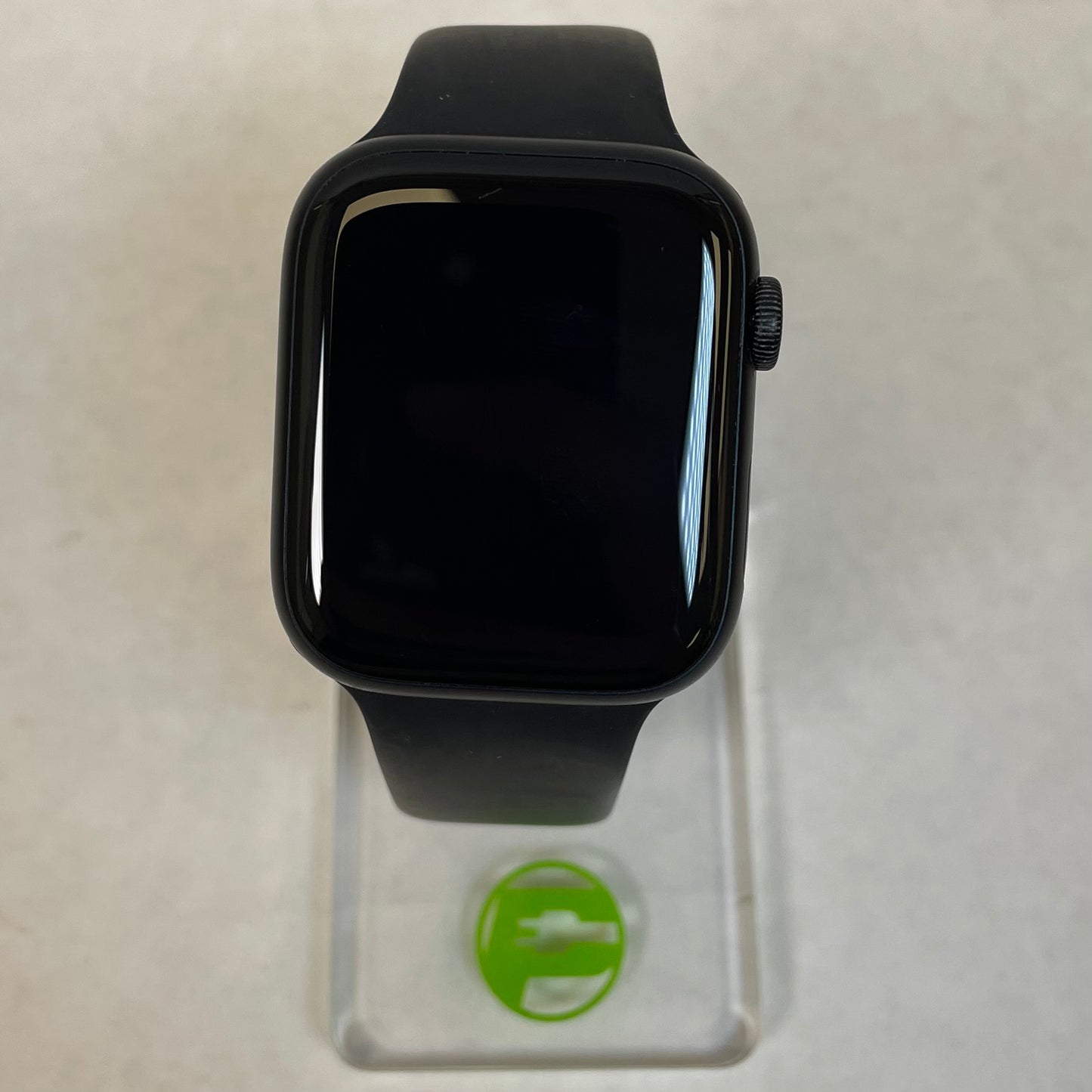 Unlocked Apple Watch Series 7 45MM Black Aluminum Black Sport Band MKJ73LL/A