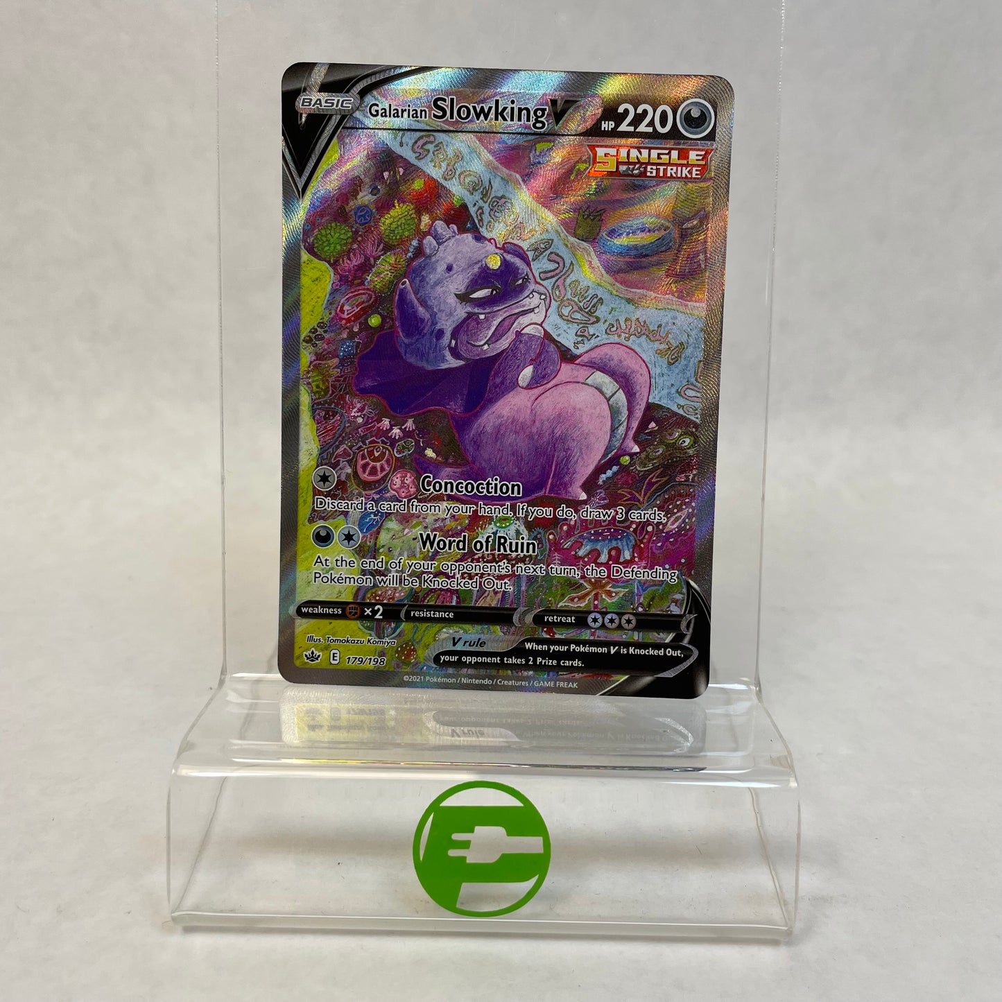 Pokémon TCG Sword & Shield - Chiling Reign Slowking V 179/198 Alt Art English