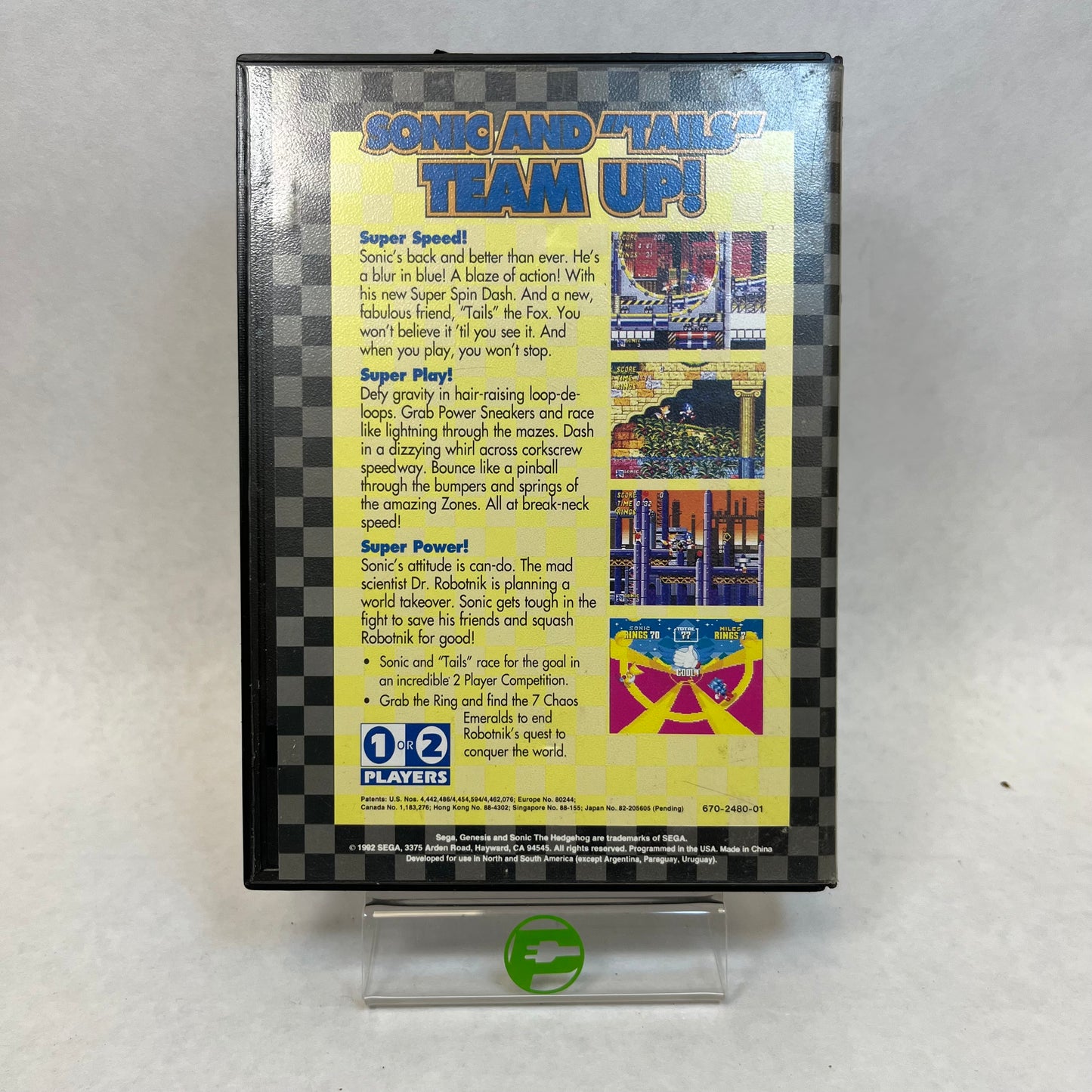 Sonic The Hedgehog 2 Not For Resale (Sega Genesis, 1992)