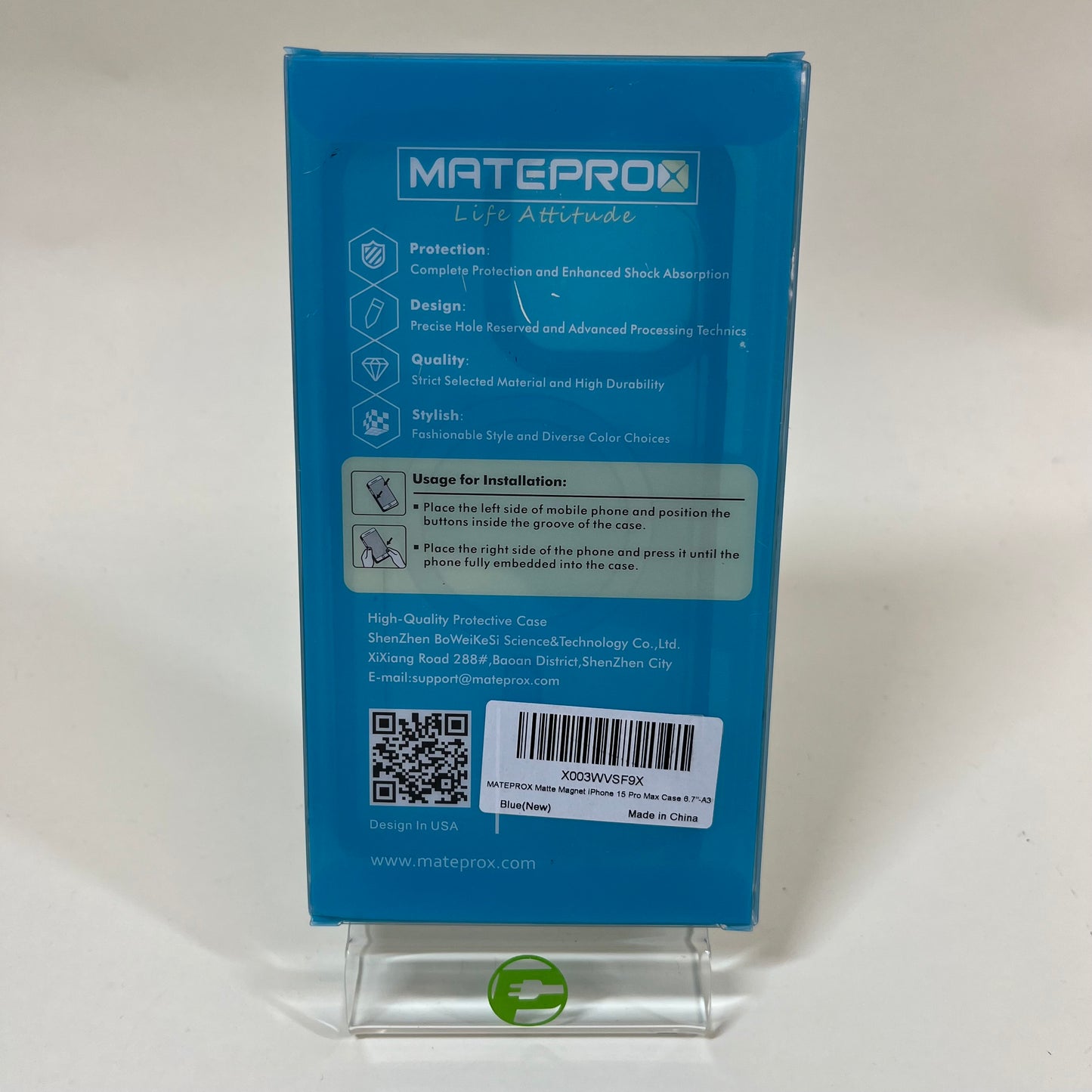 New Apple iPhone 15 Pro Max Case Blue X003WVSF9X