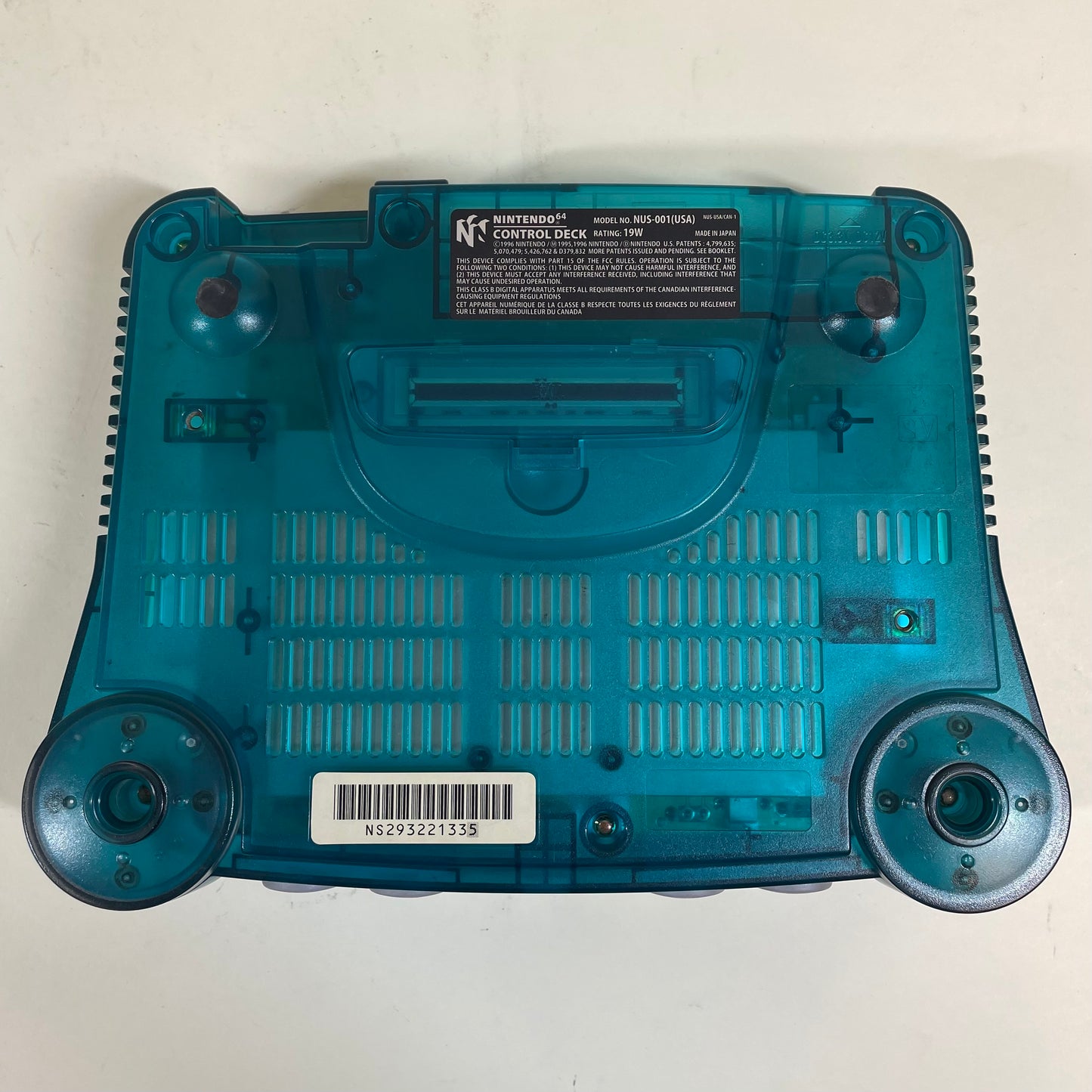 Nintendo 64 N64 Video Game Console NUS-001 Ice Blue