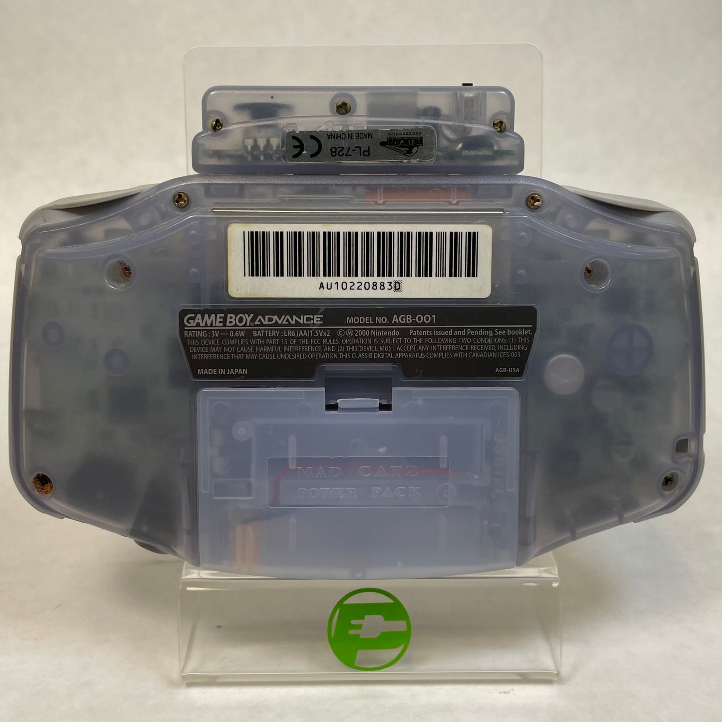 Nintendo Game Boy Advance Handheld Game Console AGB-001 Clear