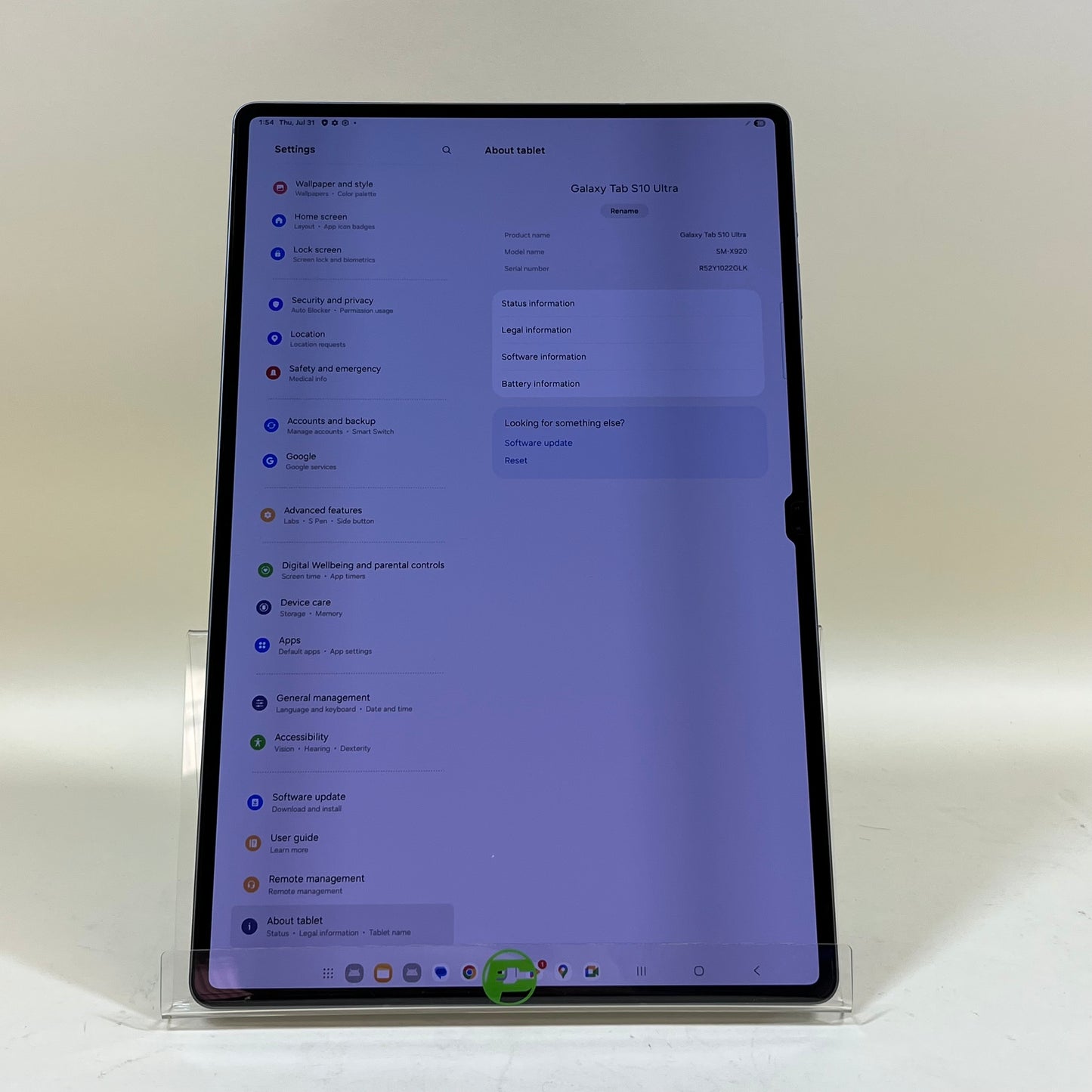 WiFi Only Samsung Galaxy Tab S10 Ultra 14.6" 256GB Graphite SM-X920