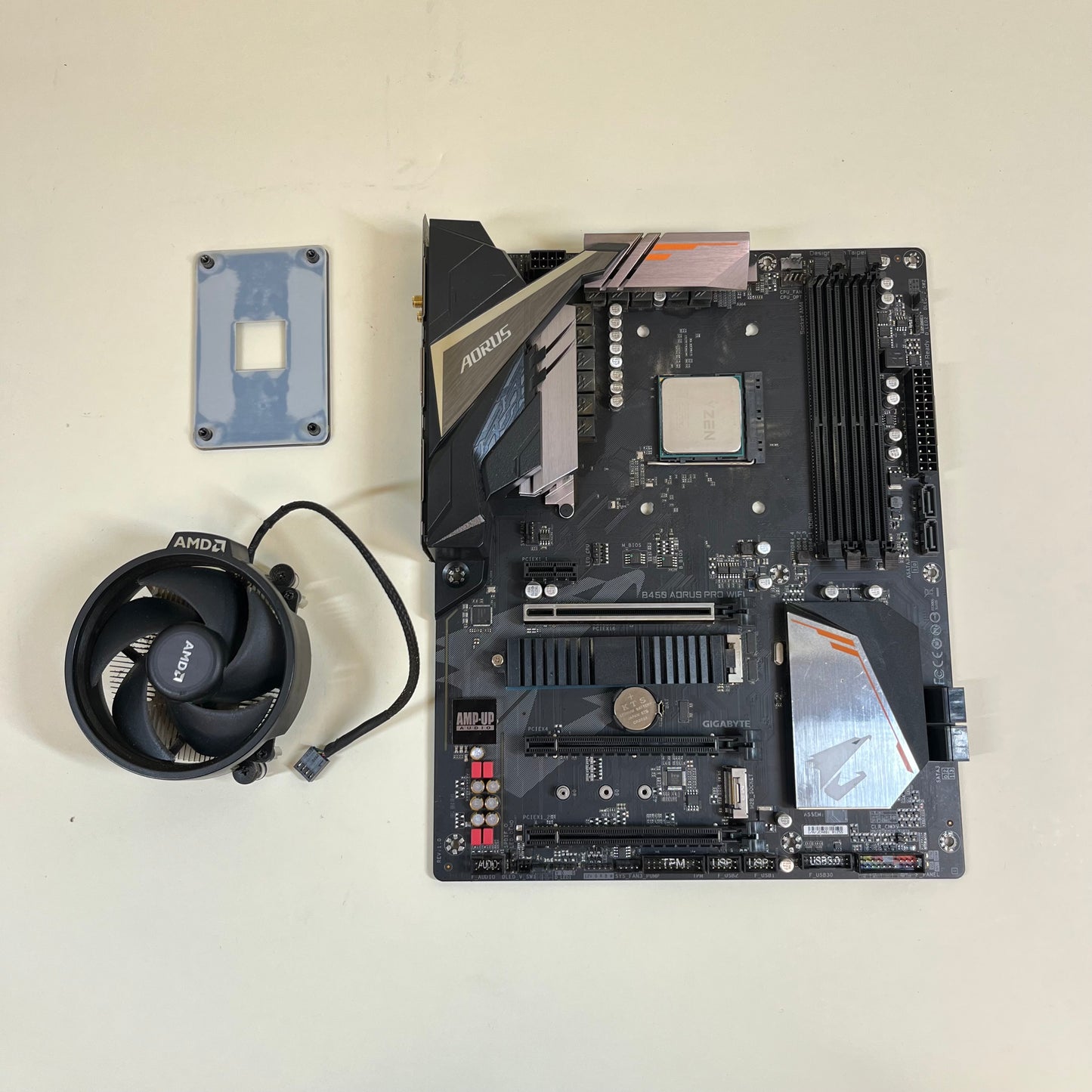 GIGABYTE B450 Aorus Pro Wi-Fi AM4 ATX Gaming Motherboard w/ Ryzen 5 2600 & Cooler