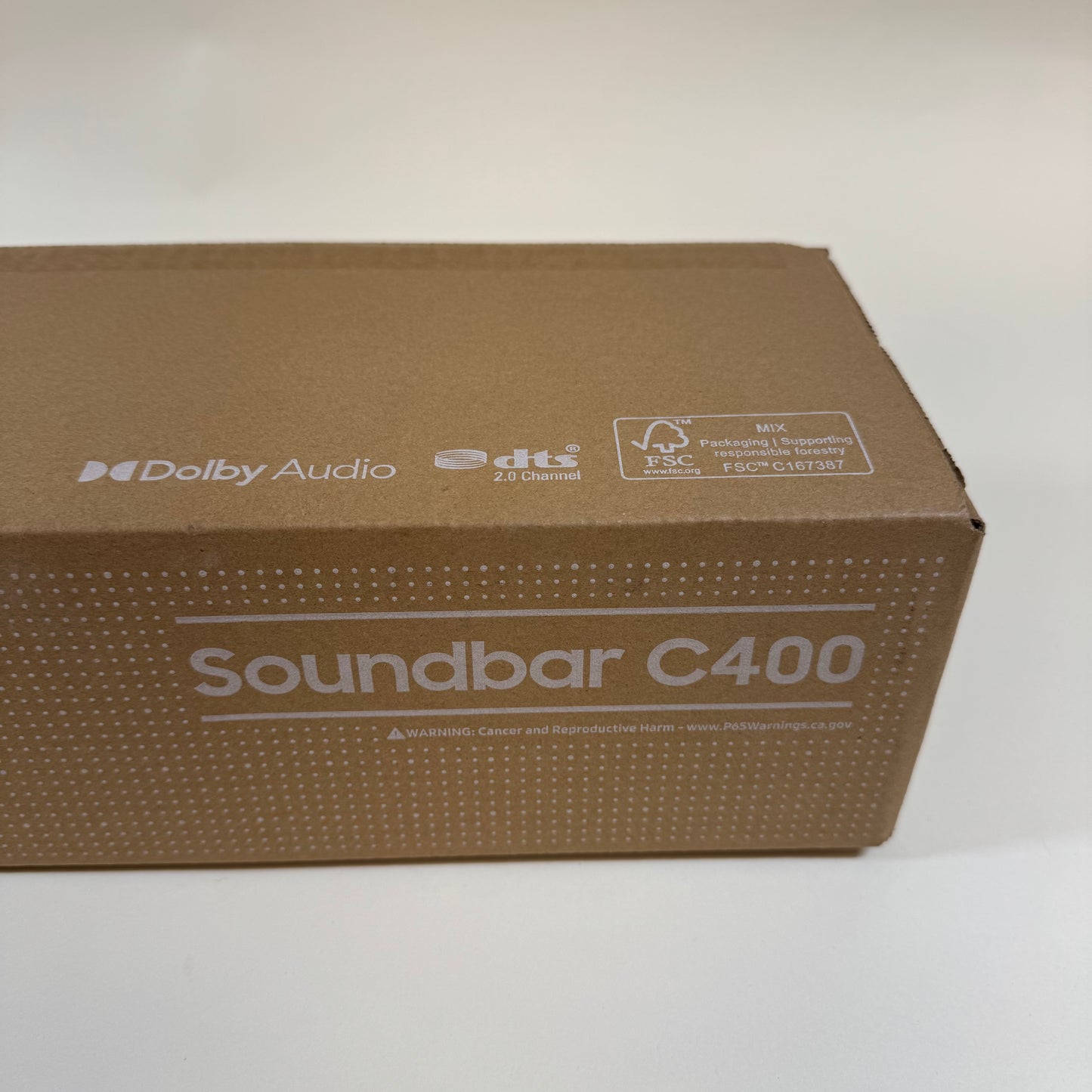 New Samsung B Series 2.0 Channel Soundbar w/Woofer Black HW-C400