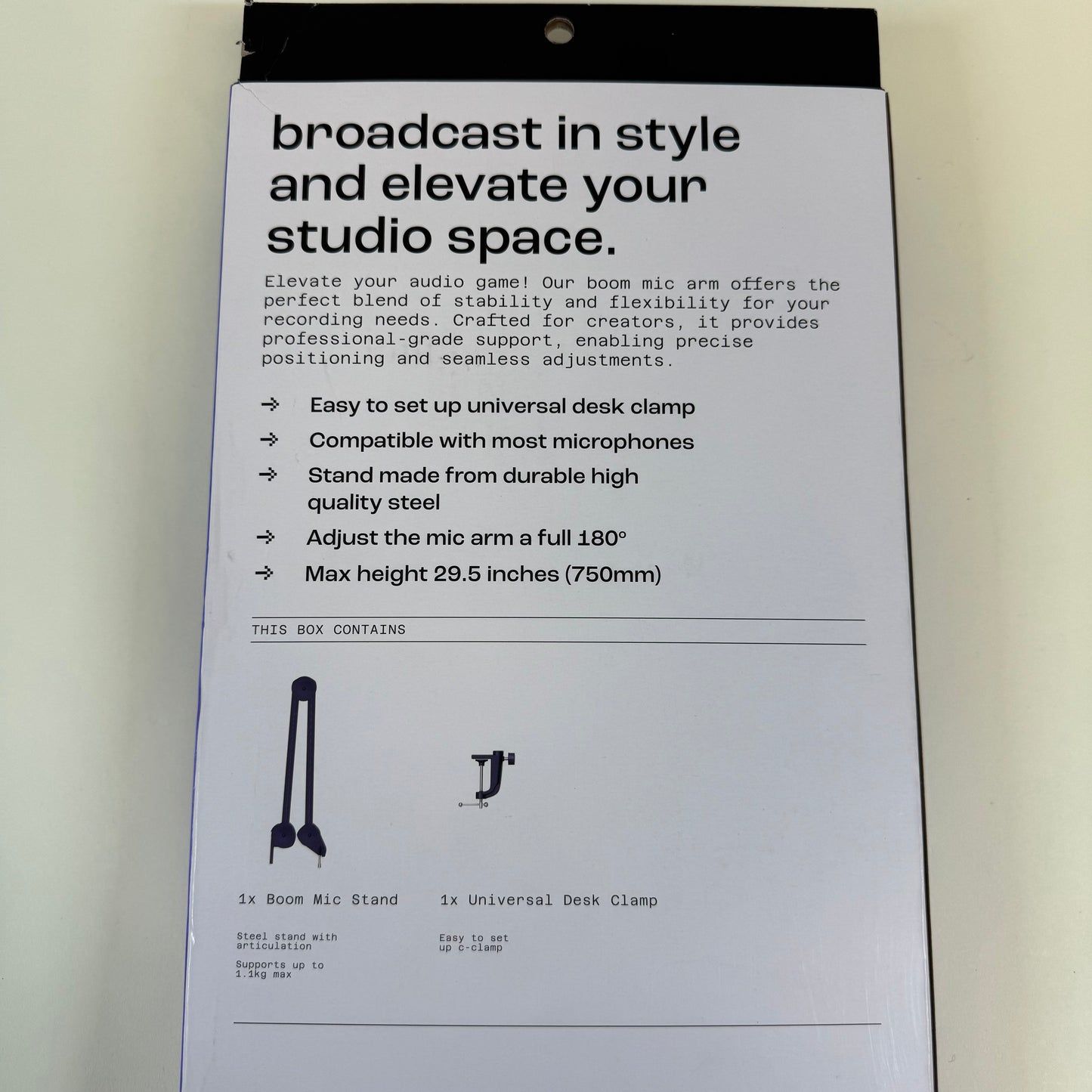 New North Boom Mic Arm 207-00-1564 NO MIC INCLUDED!