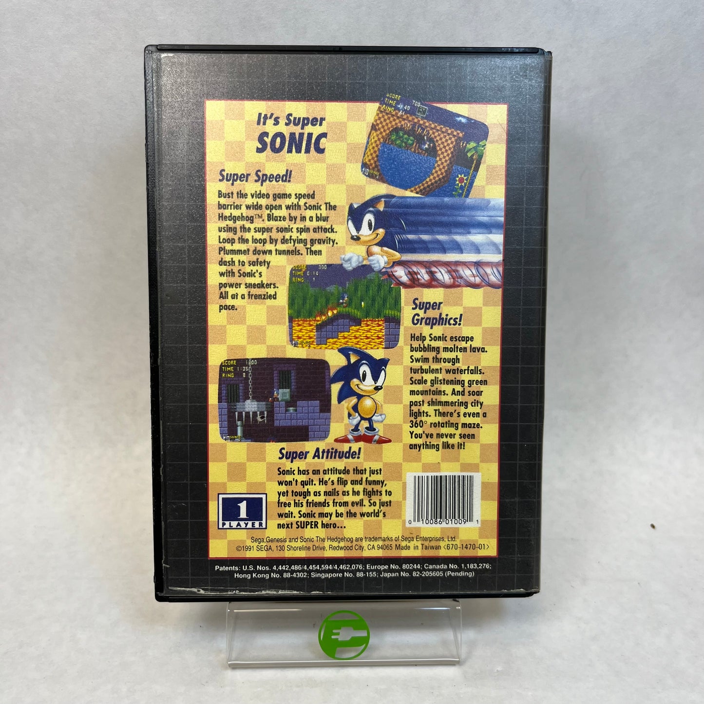 Sonic The Hedgehog Not For Resale (Sega Genesis, 1991)