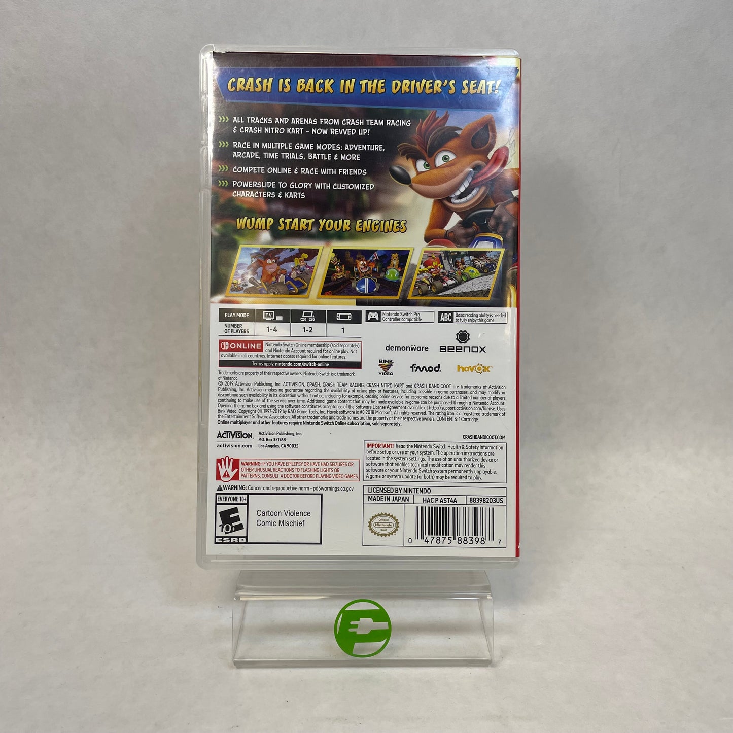 Crash Team Racing Nitro Fueled (Nintendo Switch, 2019)