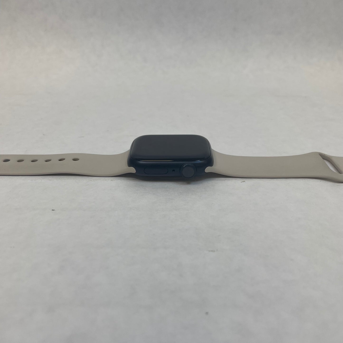 GPS Only Apple Watch Series 9 41MM Black Aluminum Beige Sport Band MR8W3LL/A