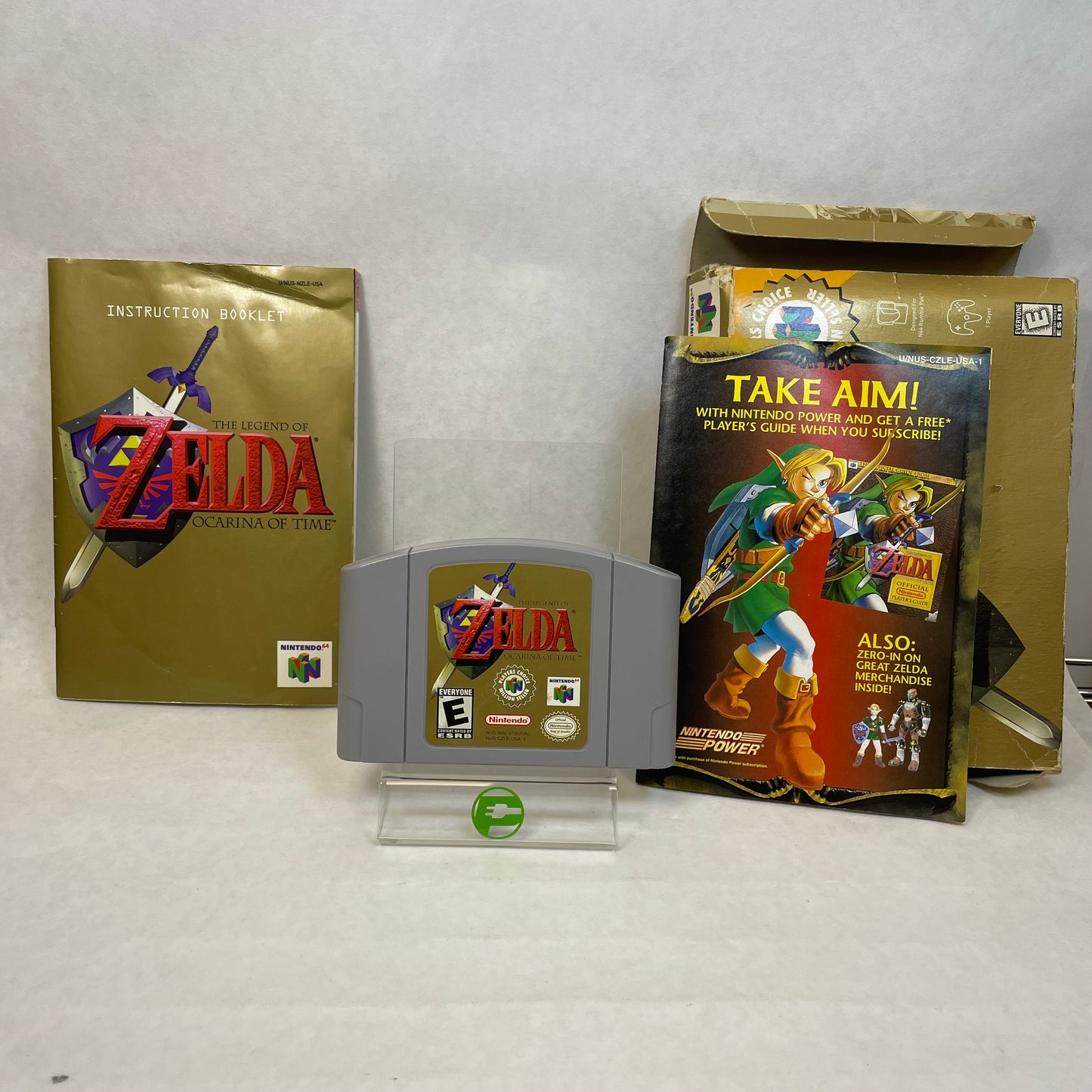 The Legend of Zelda Ocarina of Time (Nintendo 64 N64, 1998) w/ Box