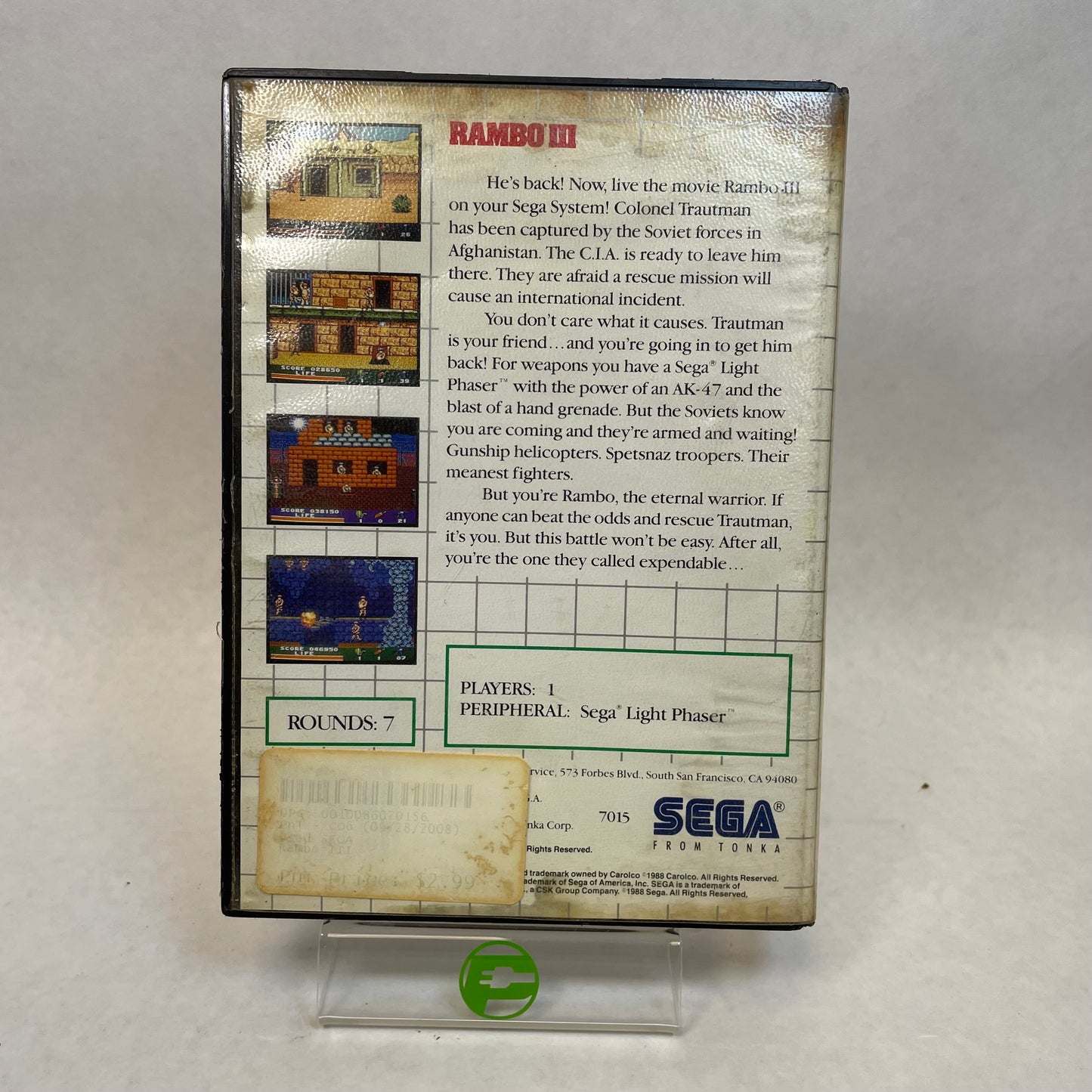 Rambo 3 III (Sega Master System, 1988)