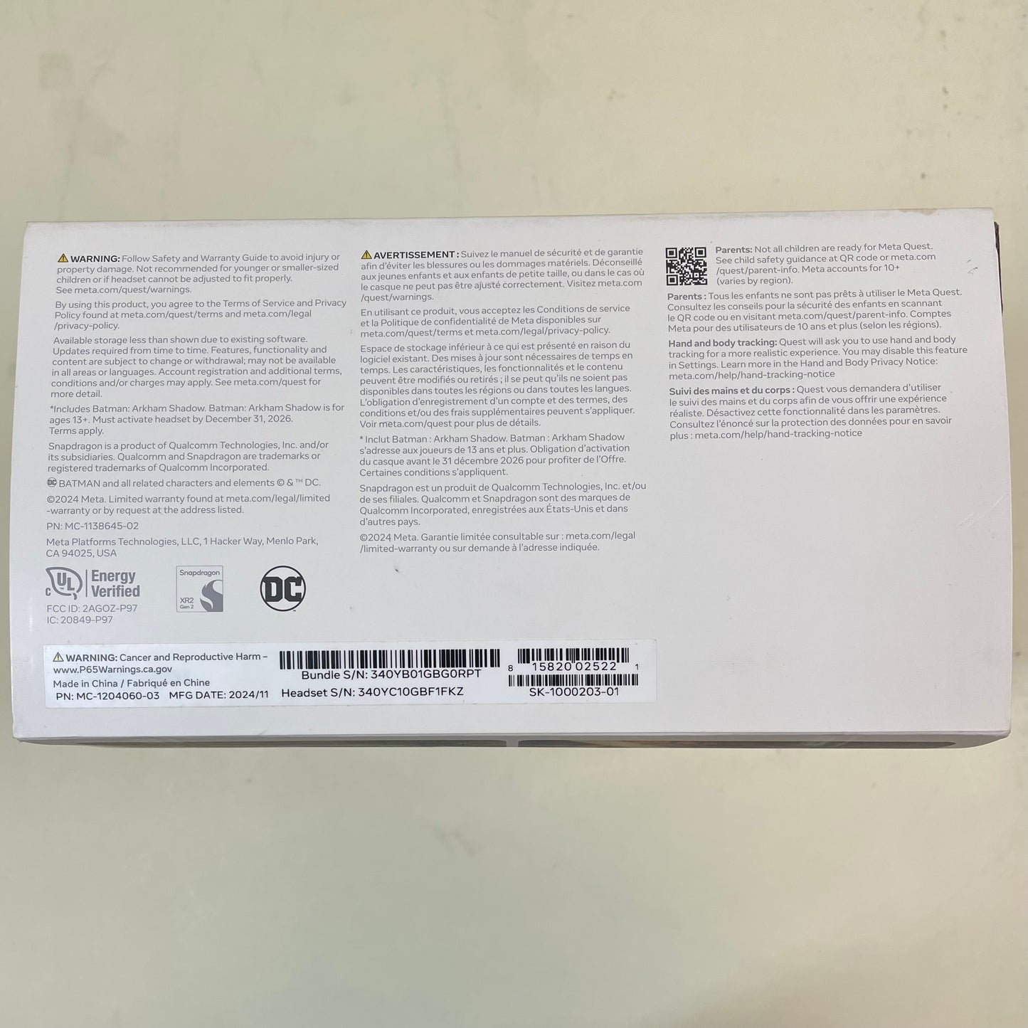 Meta Quest 3S 128GB Standalone All-in-One VR Headset S3A