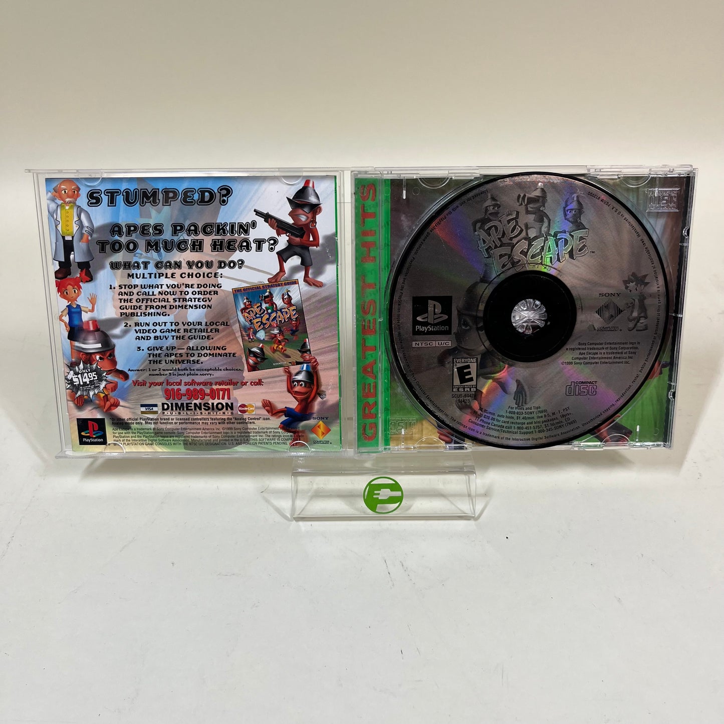 Ape Escape (Sony PlayStation 1 PS1, 1999)