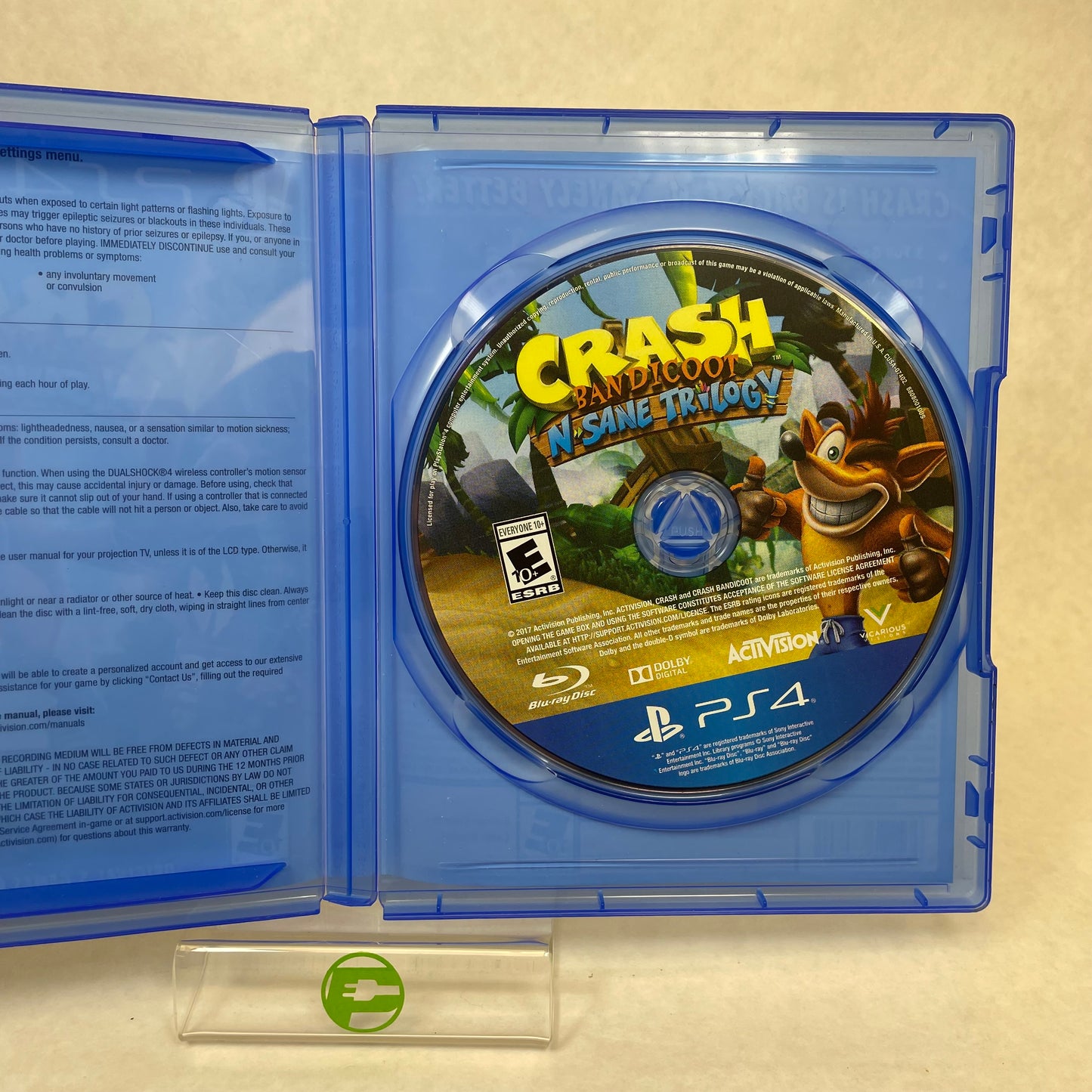 Crash Bandicoot N. Sane Trilogy (Playstation 4, 2017)