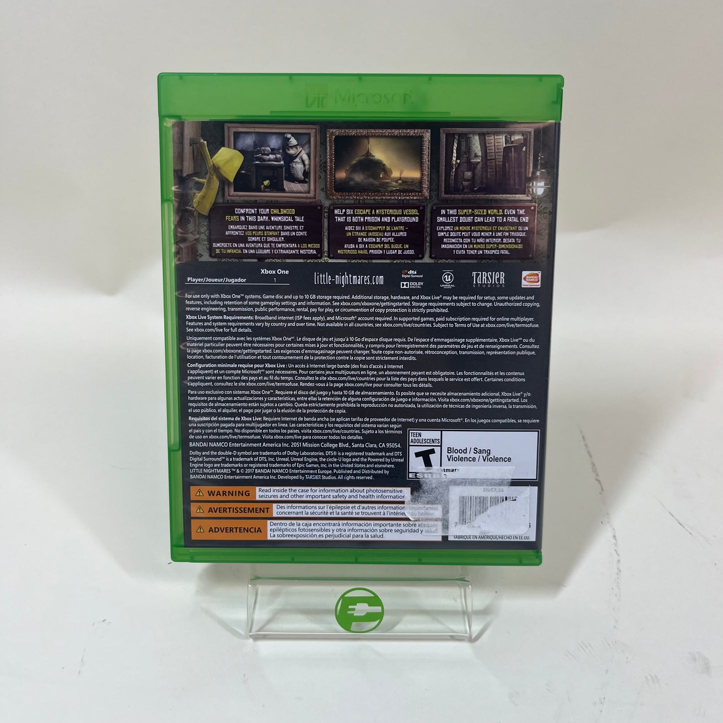 Little Nightmares (Microsoft Xbox One, 2017)