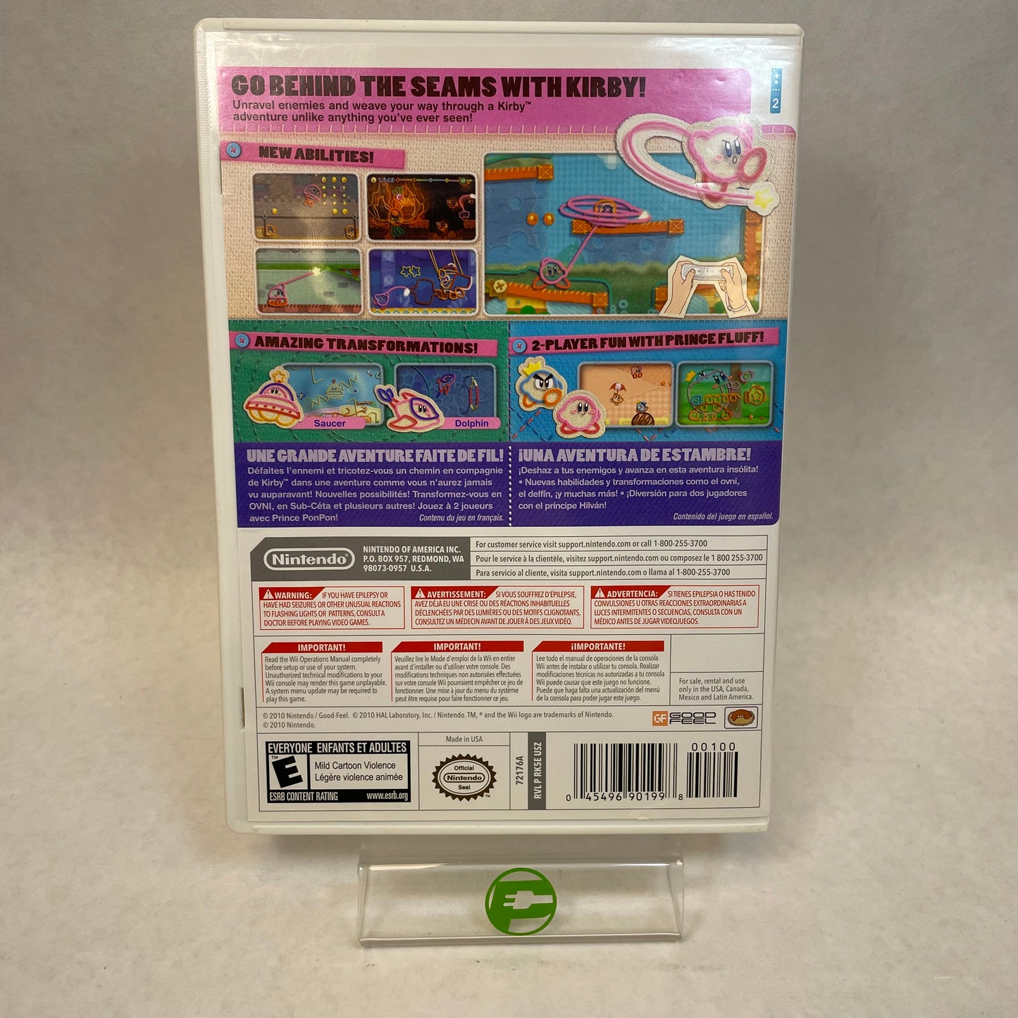 Kirby's Epic Yarn (Nintendo Wii, 2010)