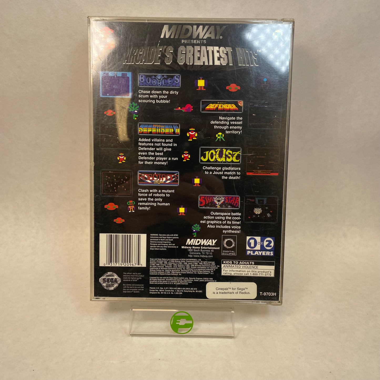 Midway Presents Arcade's Greatest Hits (Sega Saturn, 1996)