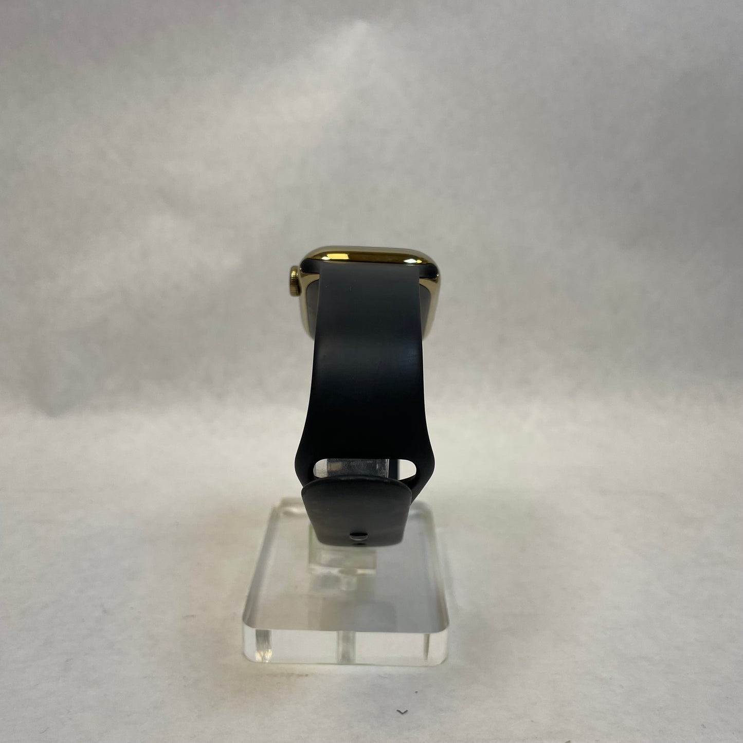 Unlocked Apple Watch Series 9 41MM Gold Stainless Steel Black Band MRJ73LL/A