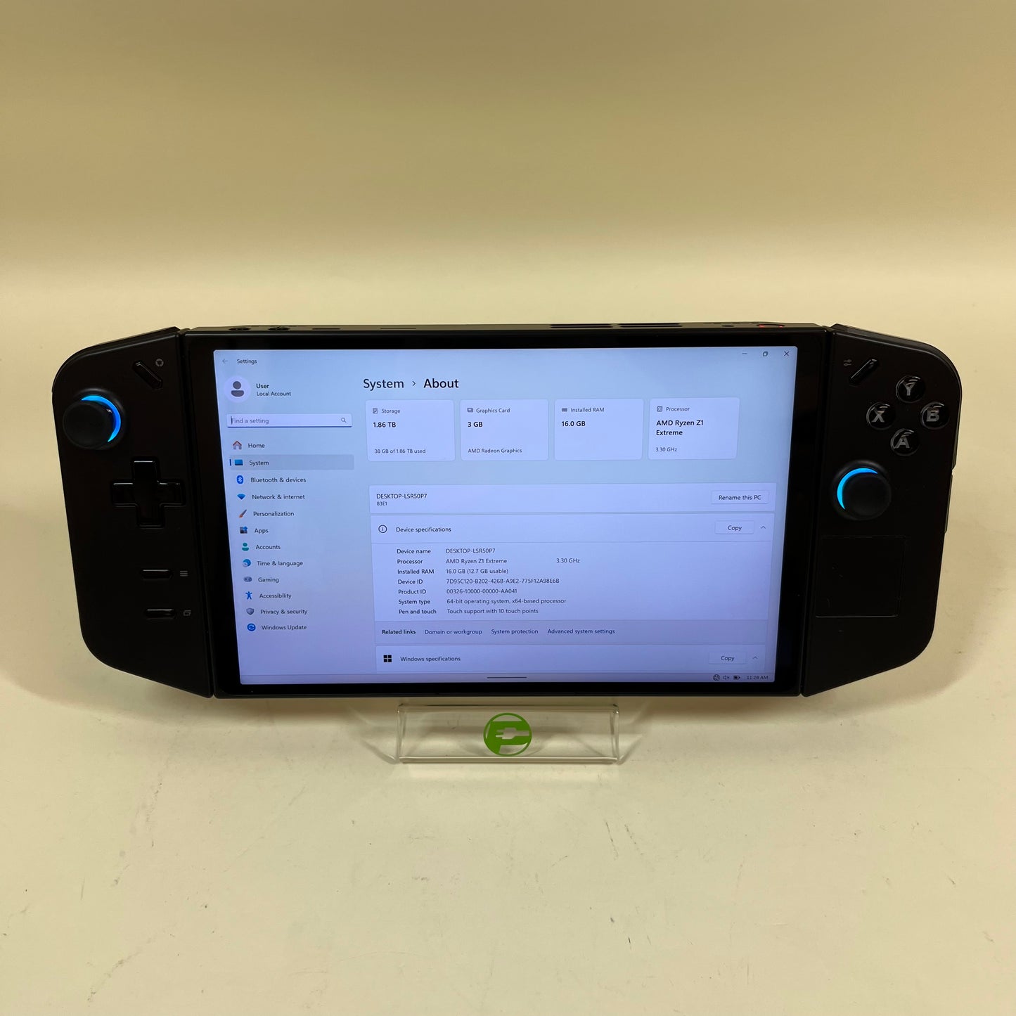 Lenovo Legion Go 2TB Handheld Gaming Console 8APU1 w/ Charger & Carrying Case