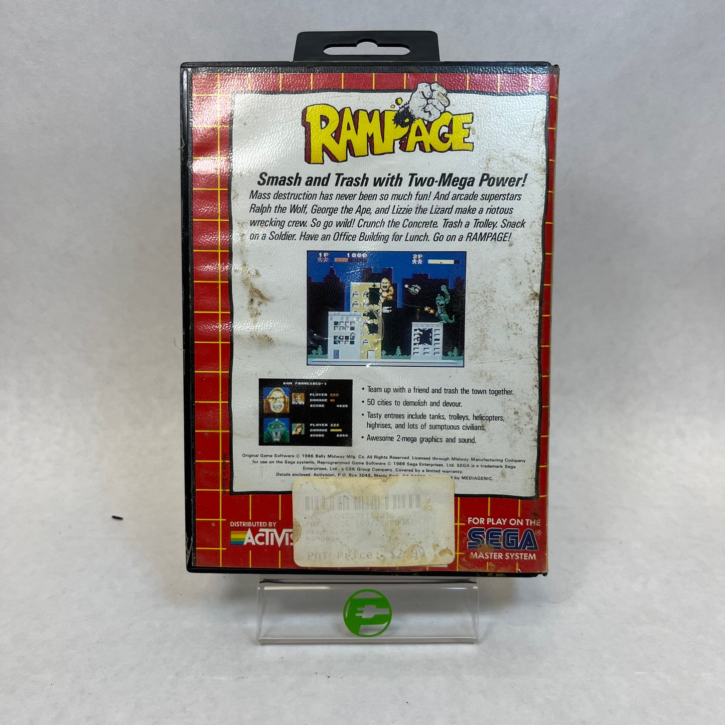 Rampage (Sega Master System, 1986)