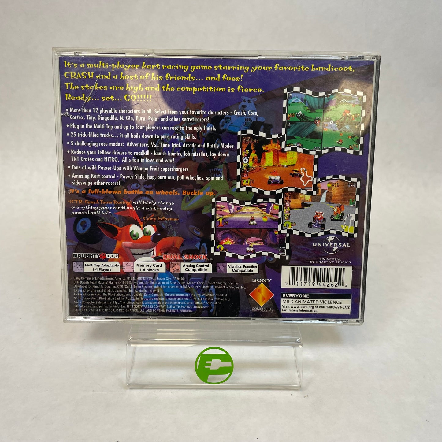 Crash Team Racing CTR (Sony PlayStation 1 PS1, 1999)