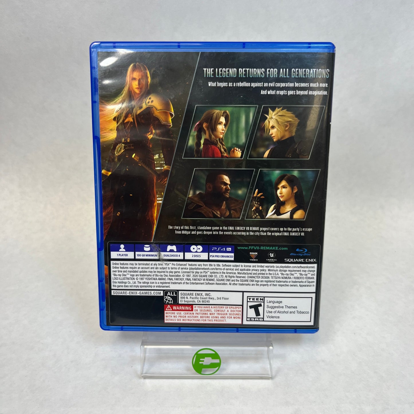 Final Fantasy VII Remake (Sony PlayStation 4 PS4, 2020)