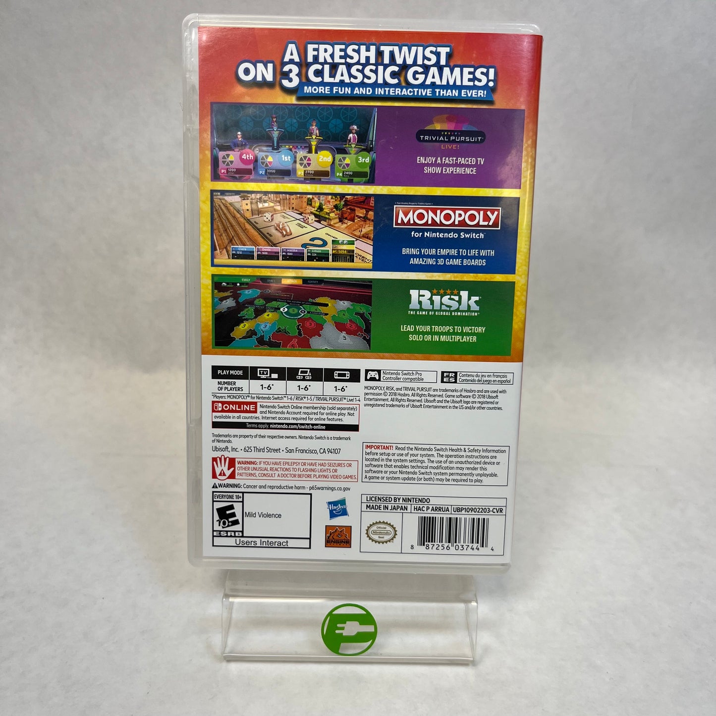 Hasbro Game Night for Nintendo Switch (Nintendo Switch, 2018)
