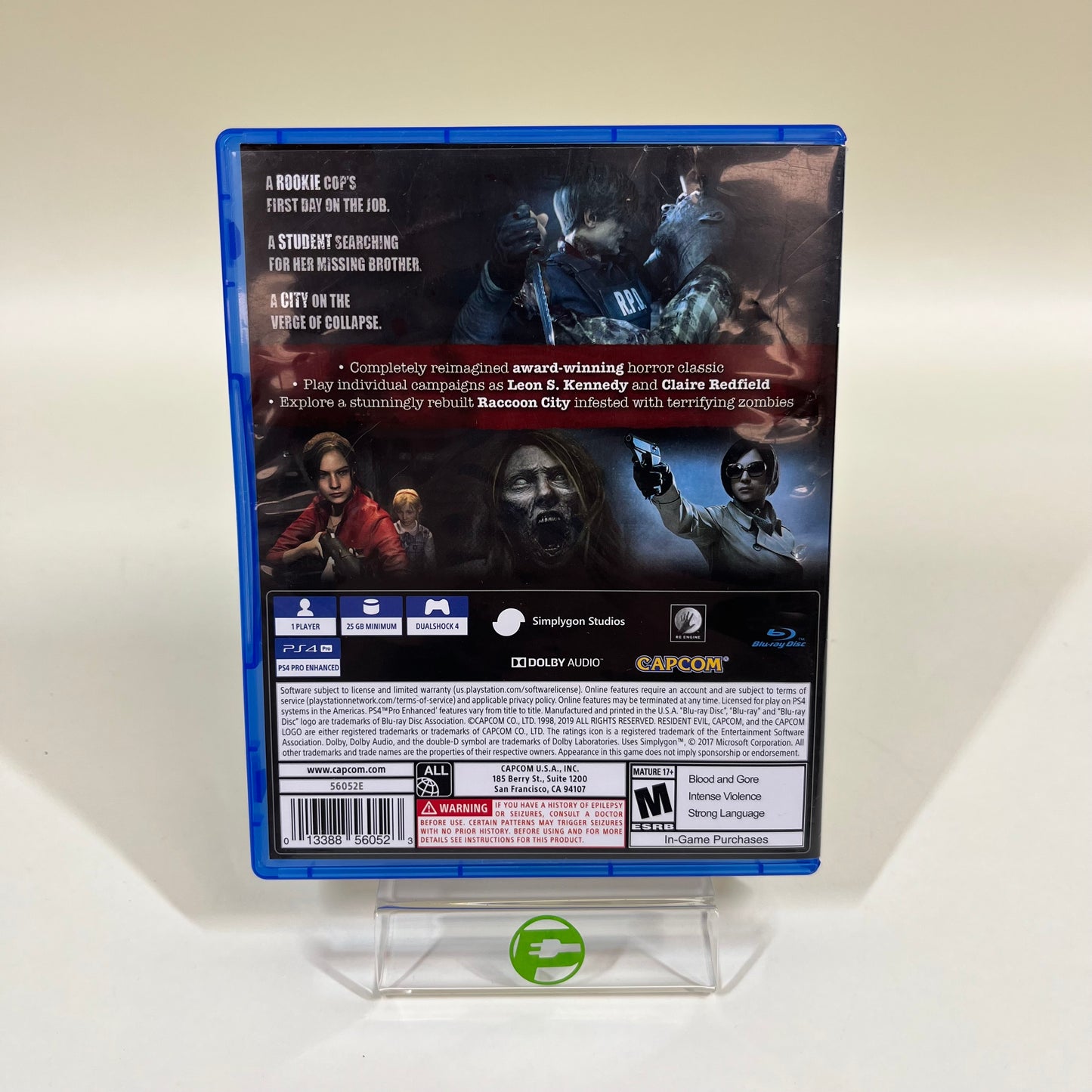 Resident Evil 2 (Sony PlayStation 4 PS4, 2019)