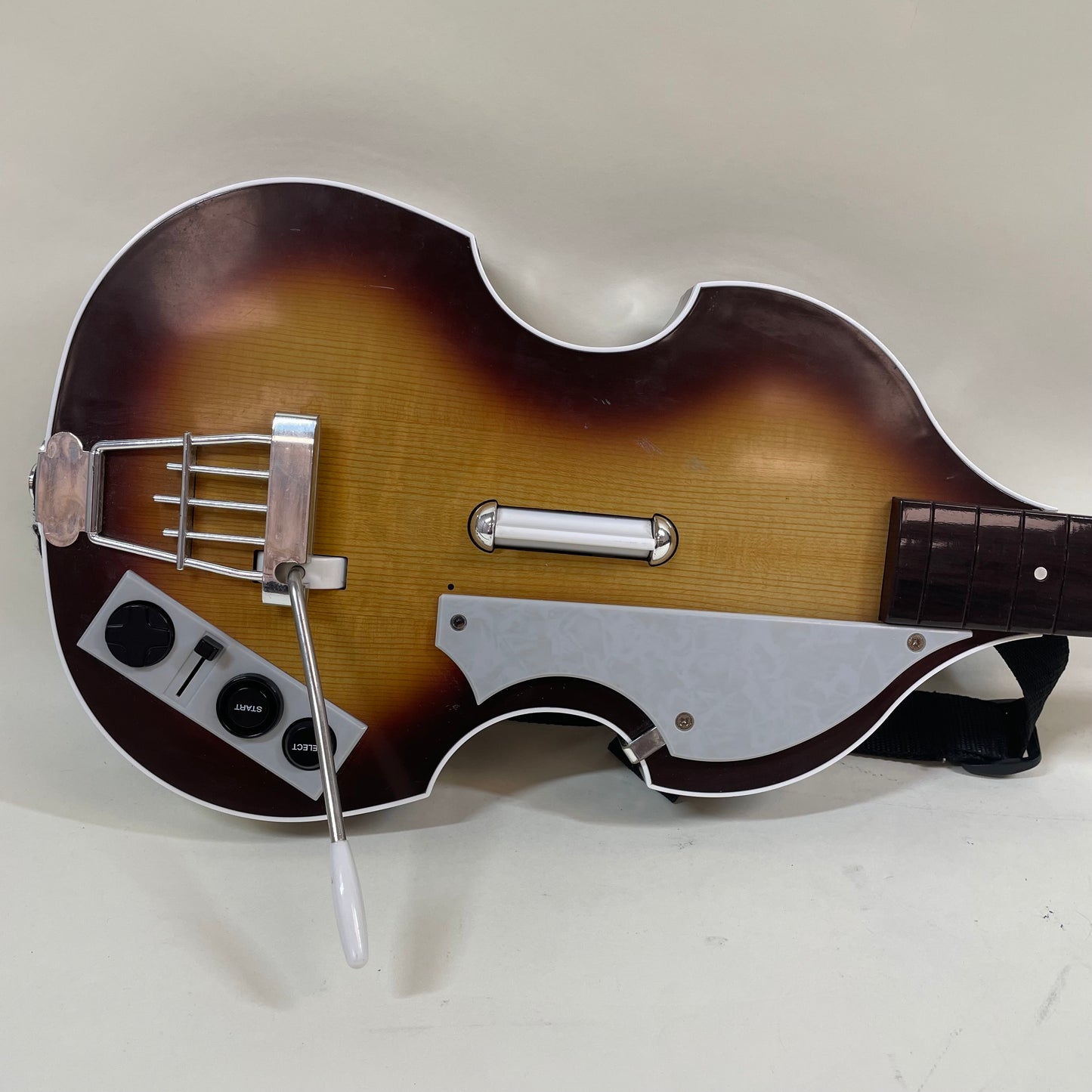 Rockband Beatles Hofner Bass Guitar Brown PSGTS3 For Playstation 3 PS3 NO DONGLE