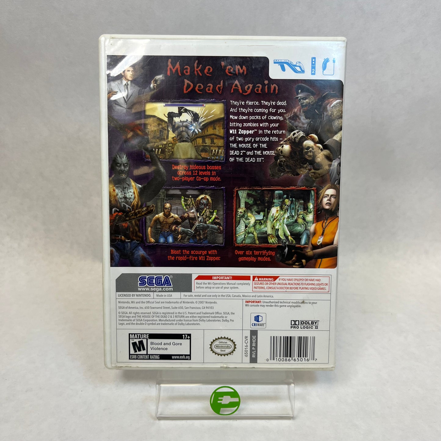 The House of The Dead 2 & 3 Return (Nintendo Wii, 2008)
