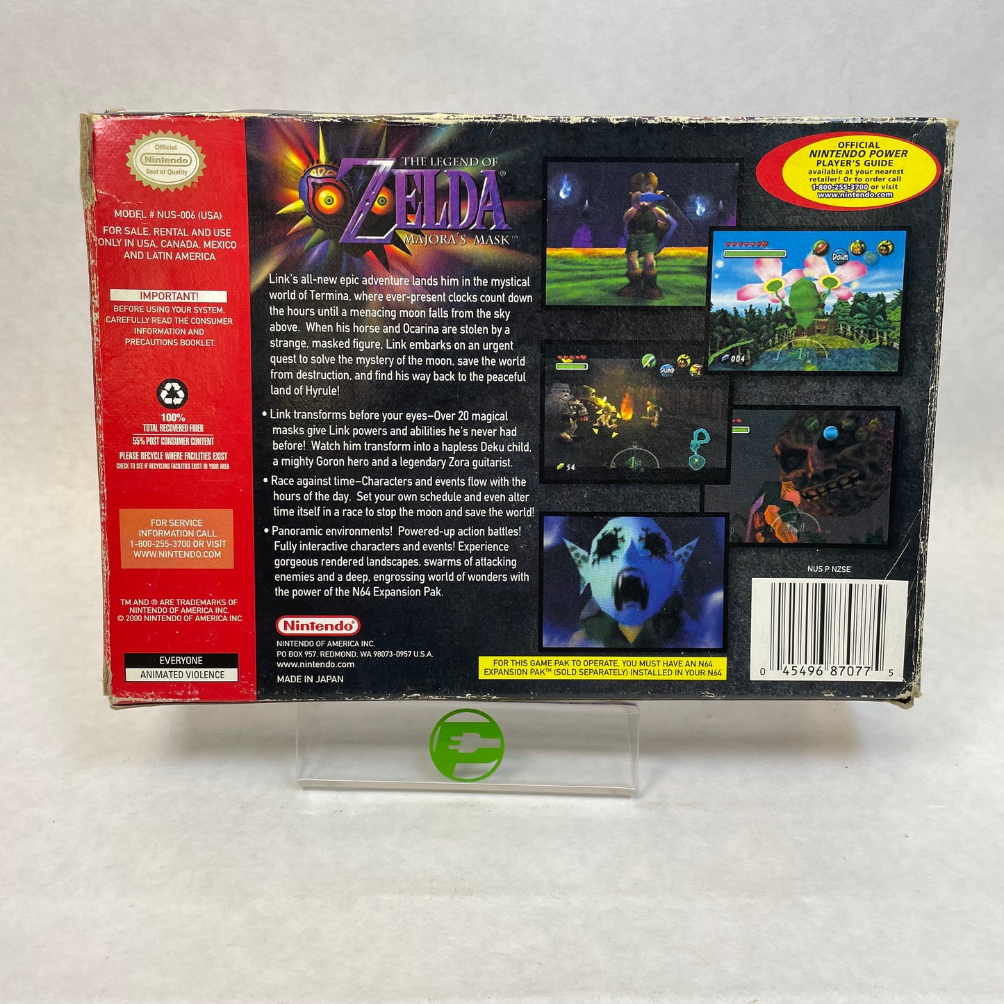 The Legend of Zelda Majora's Mask (Nintendo 64 N64, 2000) w/ Box