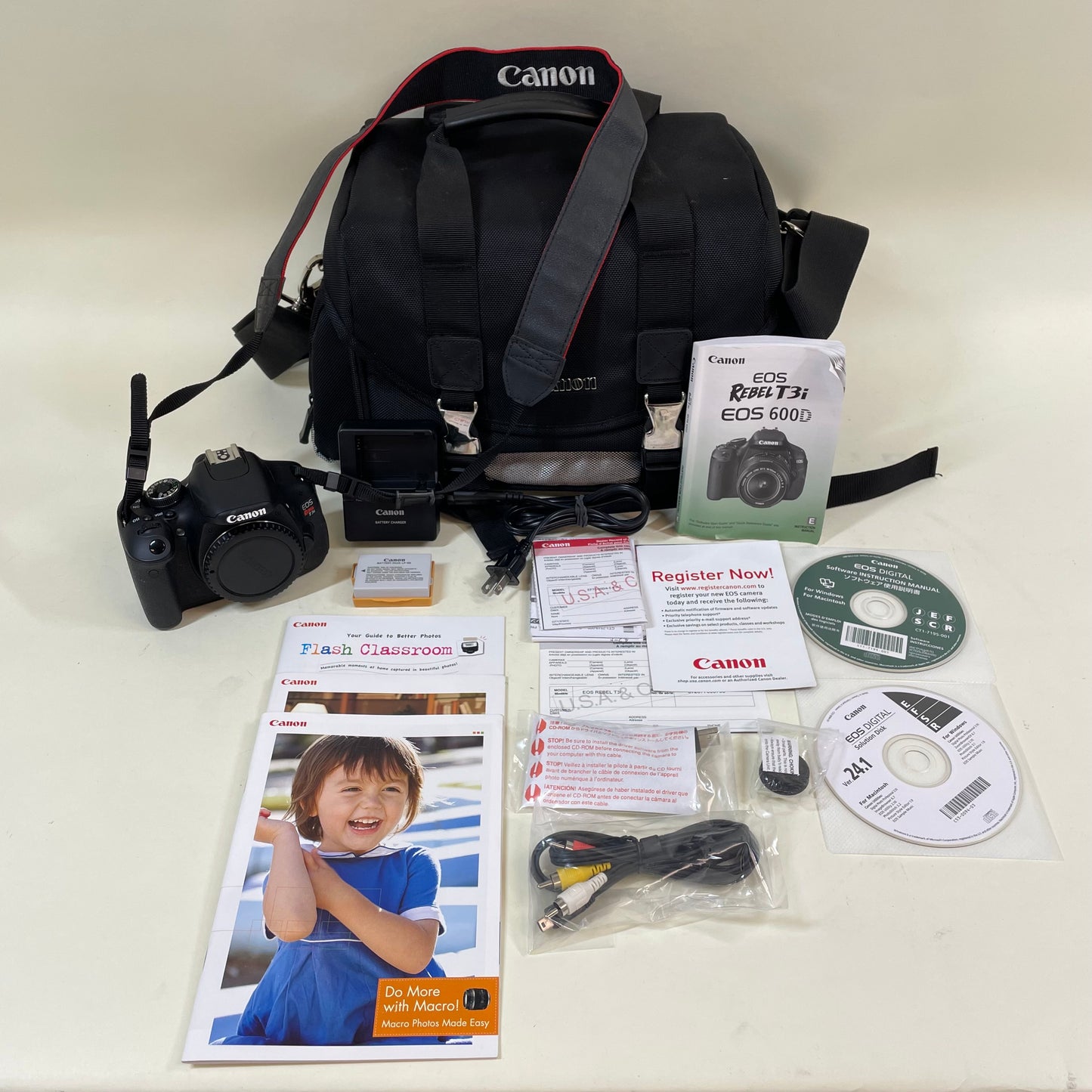 Canon EOS Rebel T3i / 600D 18.0MP Digital SLR DSLR Camera High Shutter Count