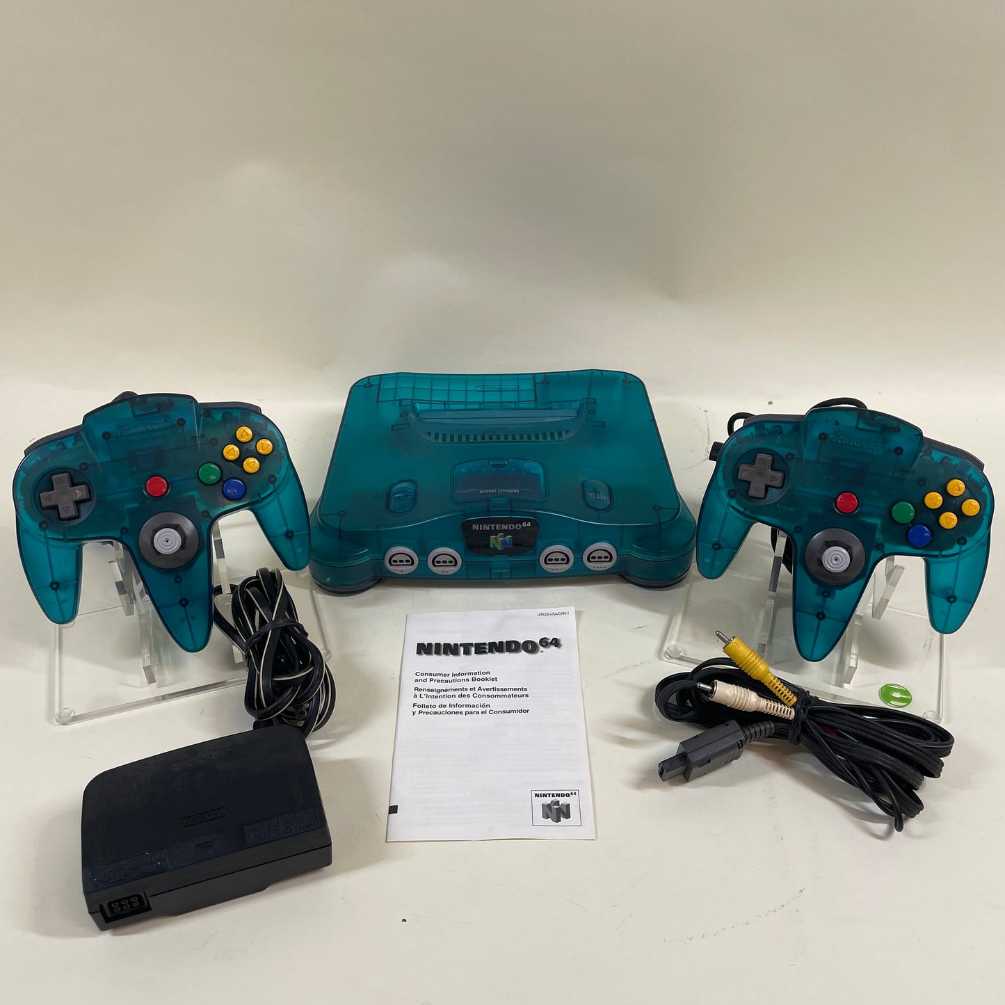 Nintendo 64 N64 Video Game Console NUS-001 Ice Blue