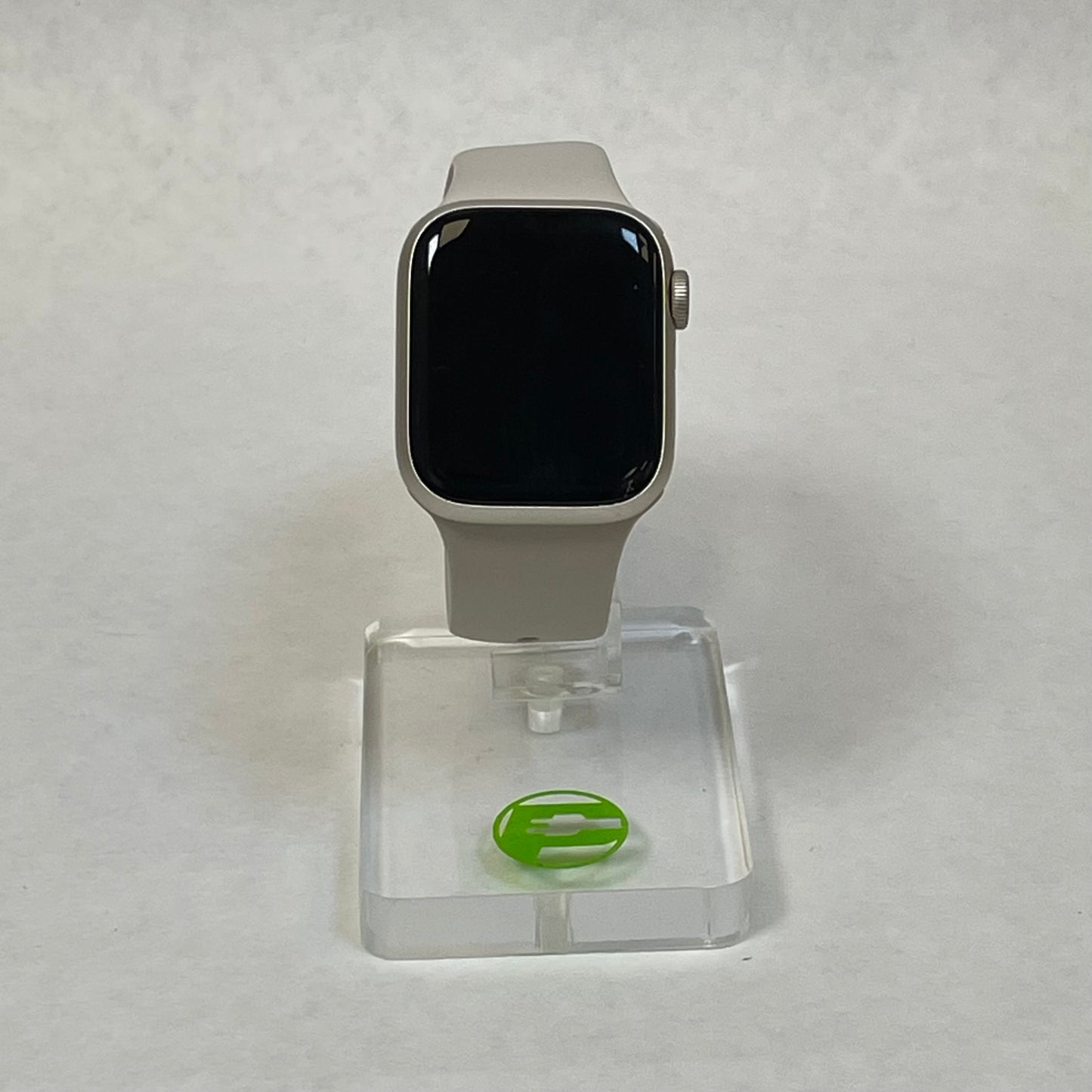 GPS Only Apple Watch Series 8 41MM Silver Aluminum Beige Sport Band MNU93LL/A