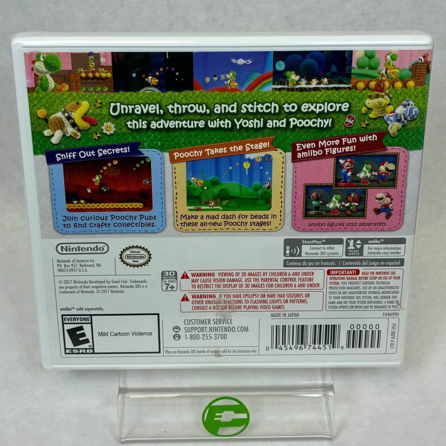 Poochy & Yoshi's Woolly World (Nintendo 3DS, 2017)