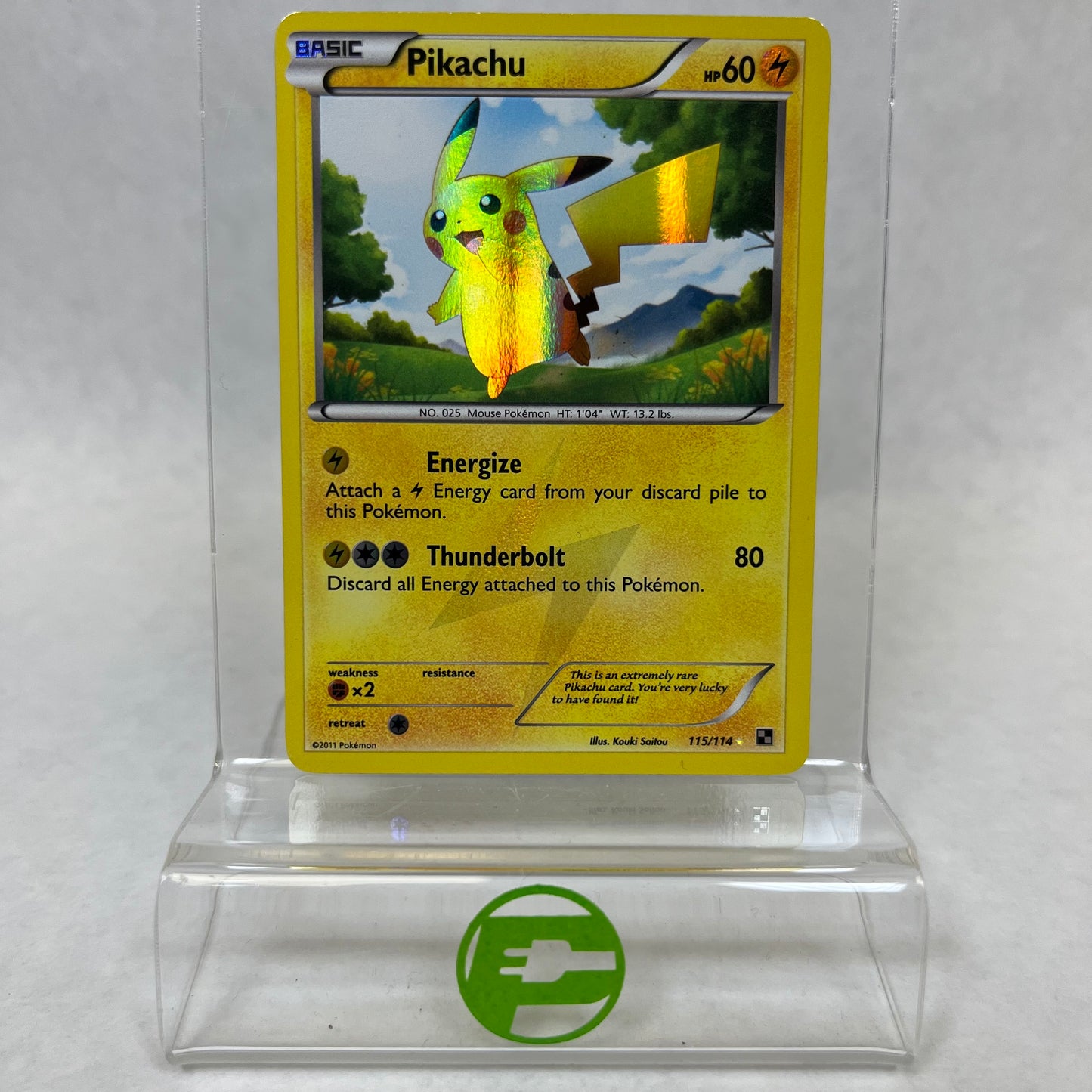 Pokémon TCG Black & White Pikachu 115/114 Holo English