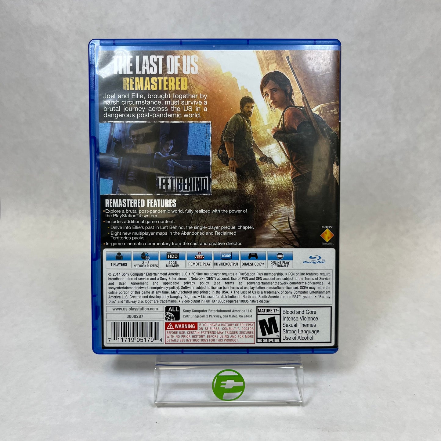 The Last of Us Remastered (Sony PlayStation 4 PS4, 2014)