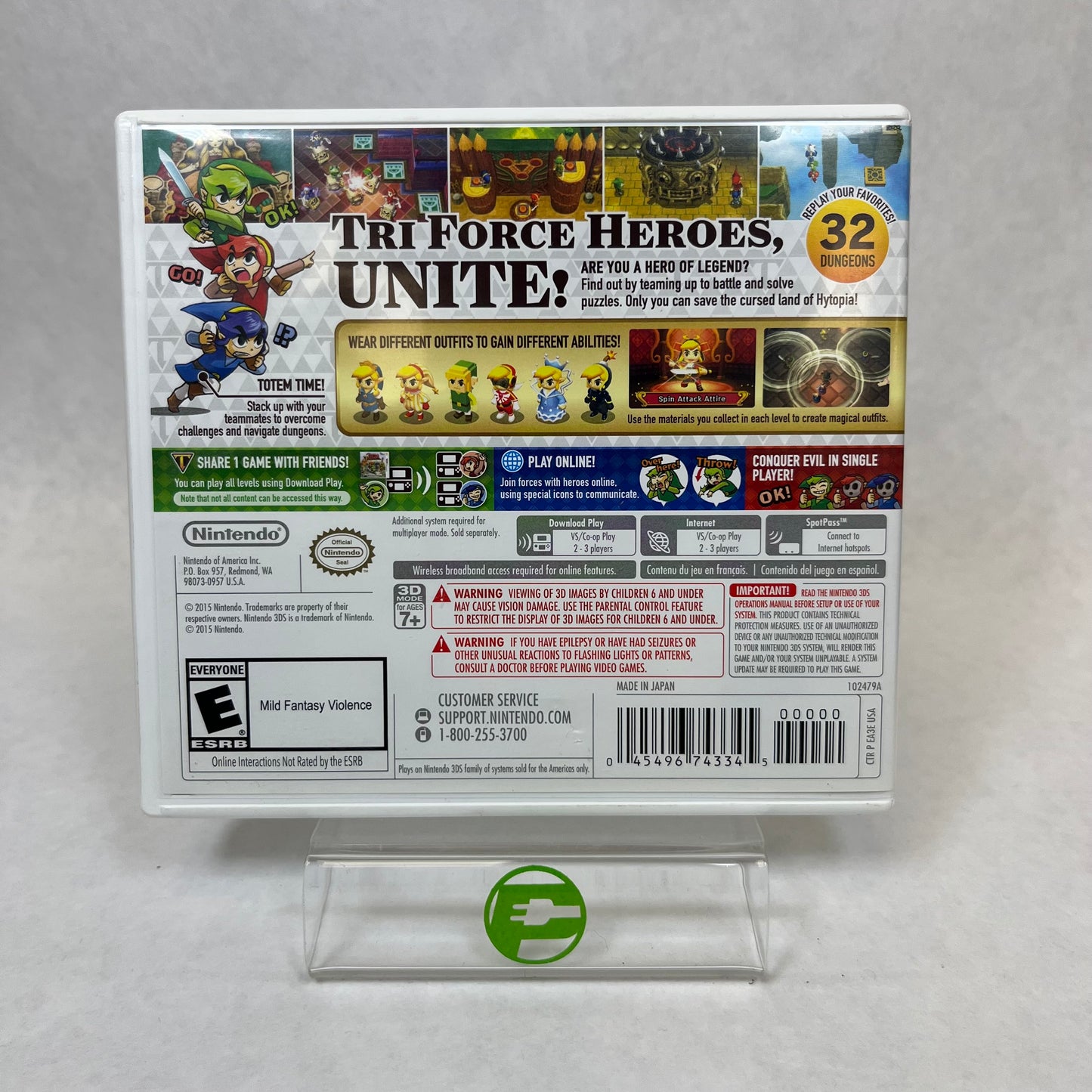 The Legend of Zelda Tri Force Heroes (Nintendo 3DS, 2015)