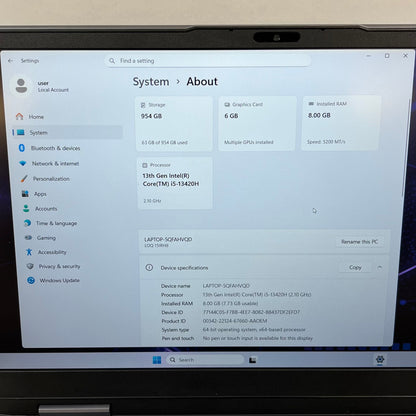 Lenovo LOQ 15 15IRH8 15.6" i5-13420H 2.1GHz 8GB RAM 1TB SSD GeForce RTX 3050