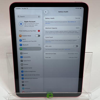 WiFi Only Apple iPad 11" (A16) 128GB Pink MD4E4LL/A