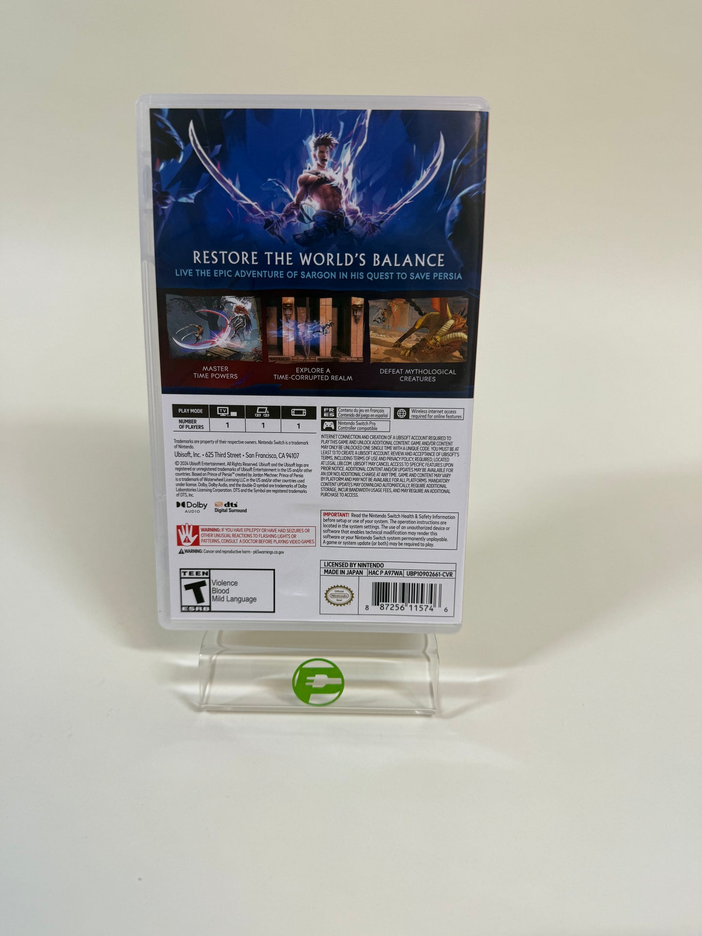 Prince Of Persia: The Lost Crown (Nintendo Switch, 2024)