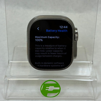 Unlocked Apple Watch Ultra 2 49MM Silver Titanium MREY3LW/A Face Only